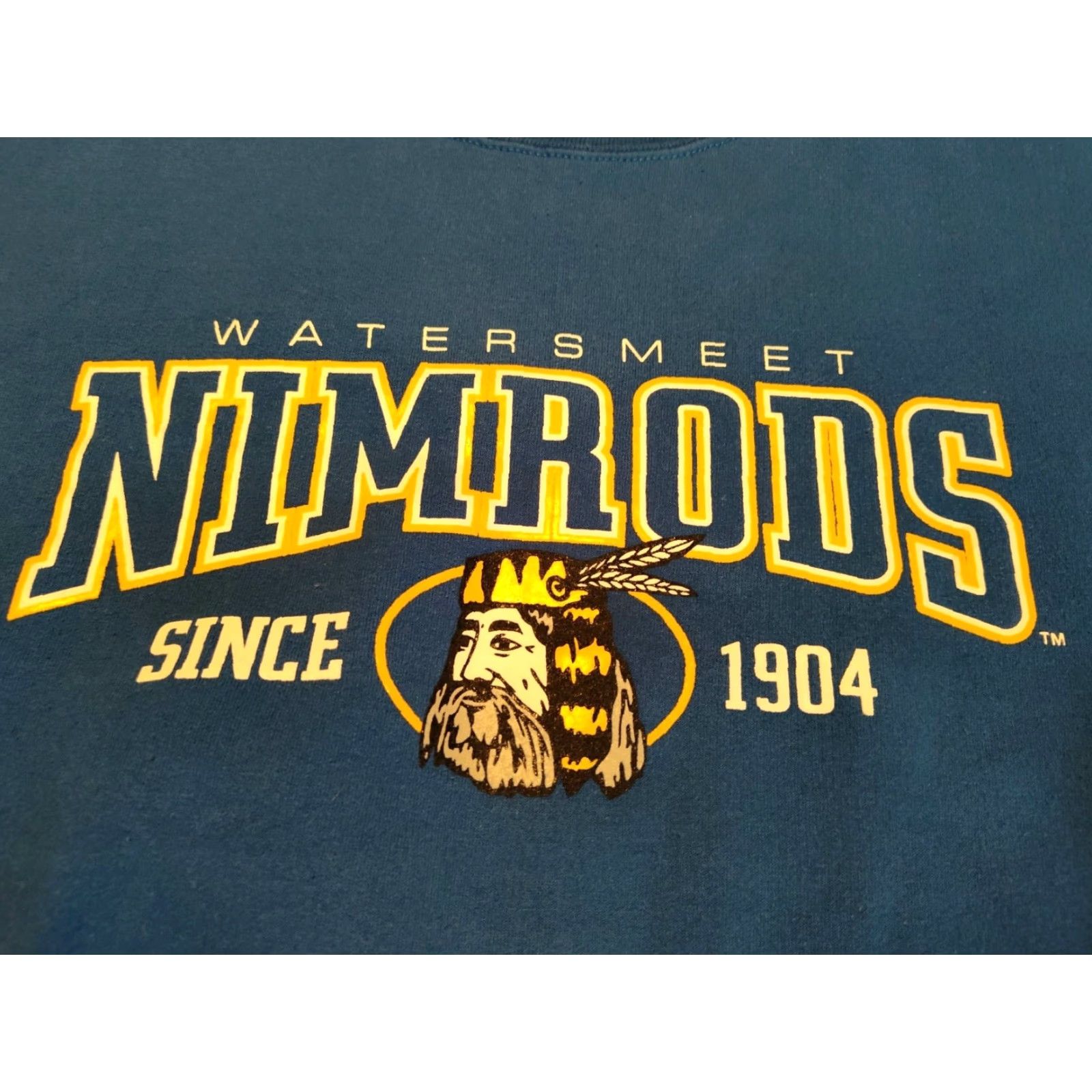 Gildan Vintage Watersmeet Nimrods Sweatshirt Crewneck Men's XL Blue Y2K ESPN Commercial Size US XL / EU 56 / 4 - 2 Thumbnail