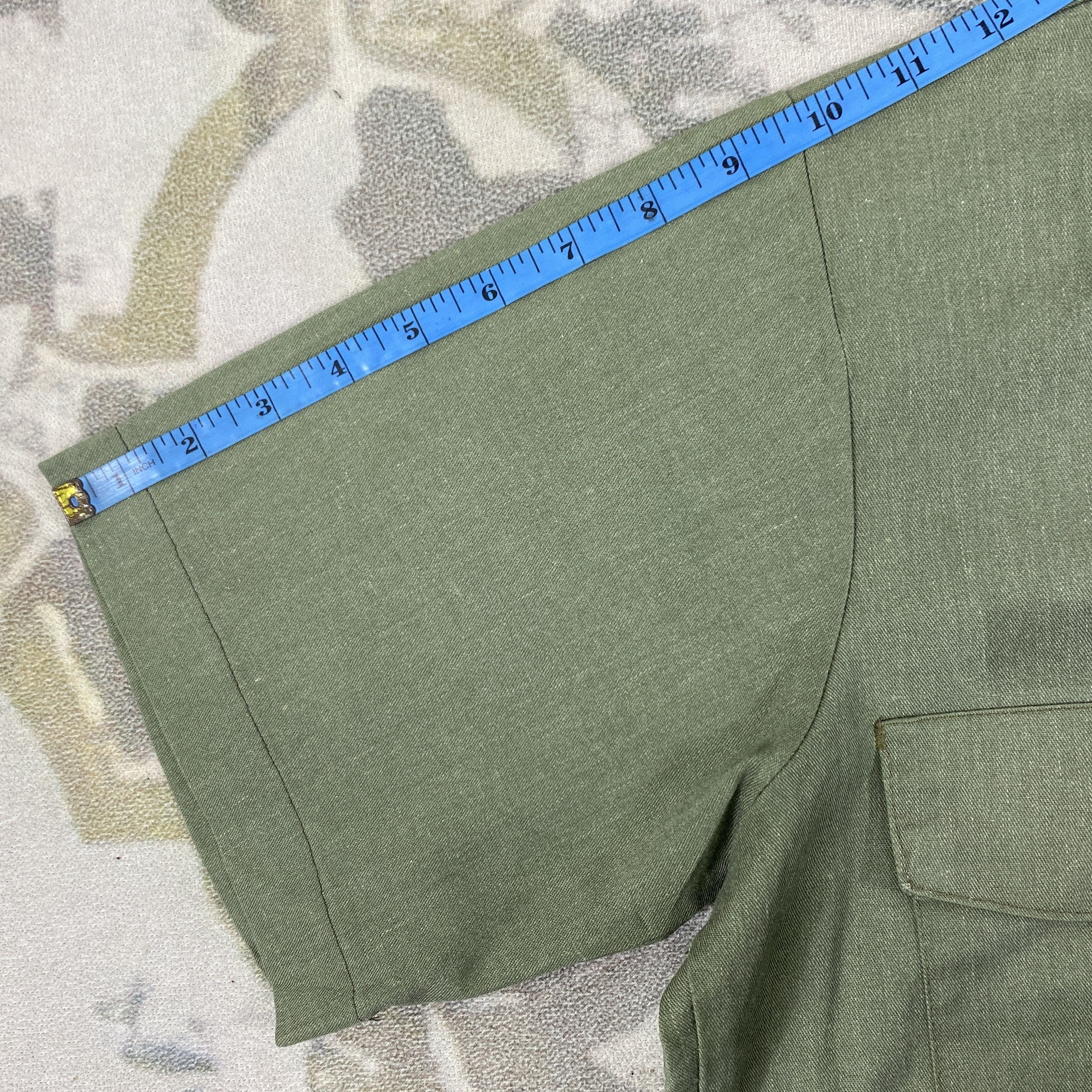 Vintage Vintage US Army Button Up Shirt Patches Medium size - J471 Size US M / EU 48-50 / 2 - 5 Thumbnail