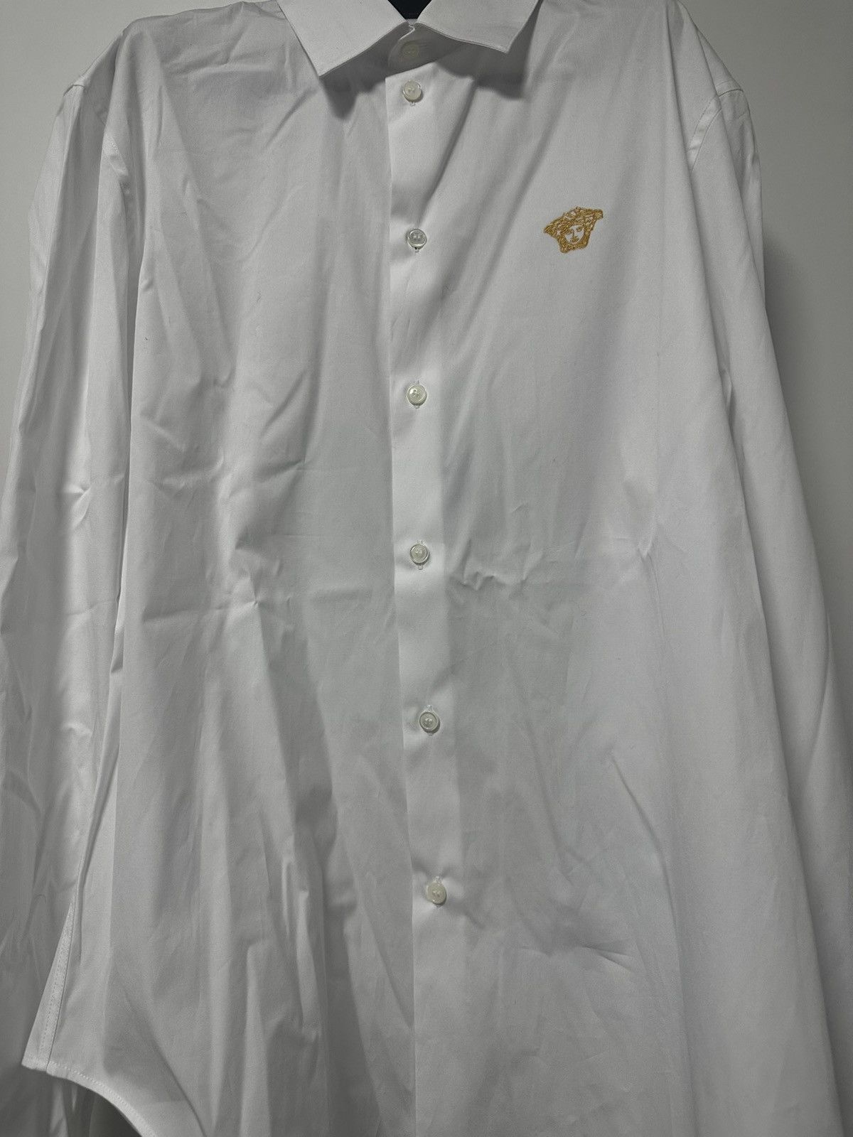 Versace Versace White Formal Shirt Size US M / EU 48-50 / 2 - 2 Thumbnail
