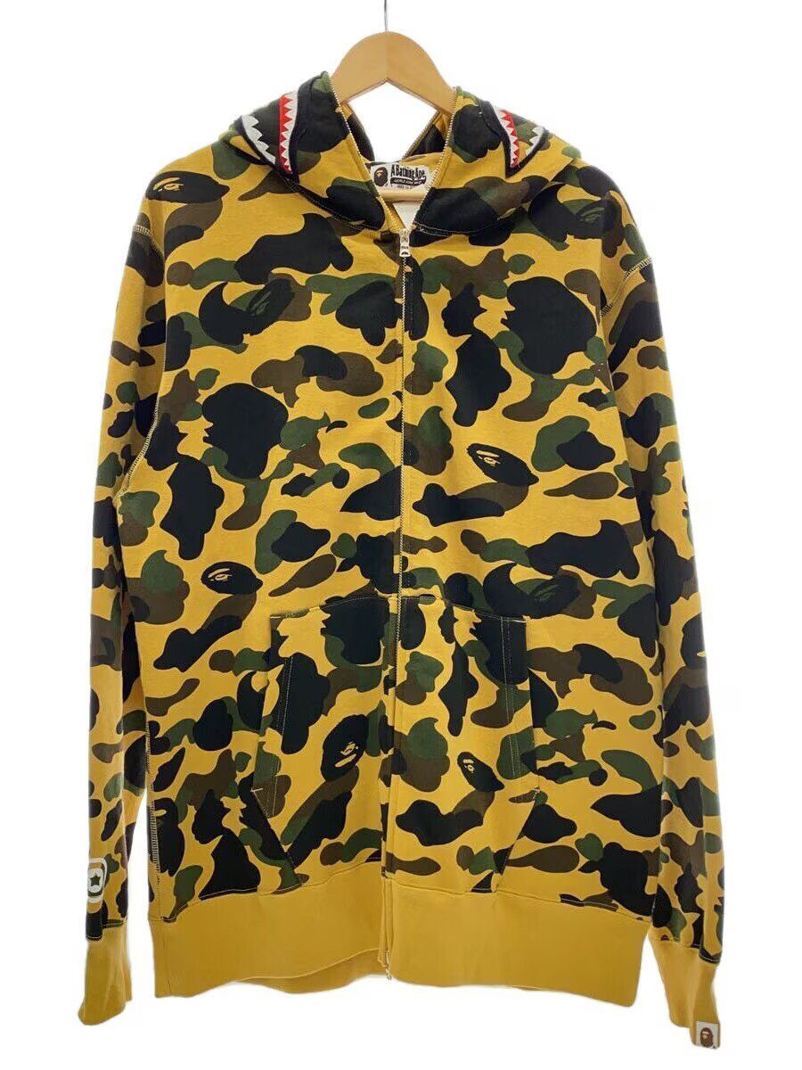 Bape A Bathing Ape 1St Camo Shark Full Zip Cotton Hoodie Camel Size US XXL / EU 58 / 5 - 2 Thumbnail