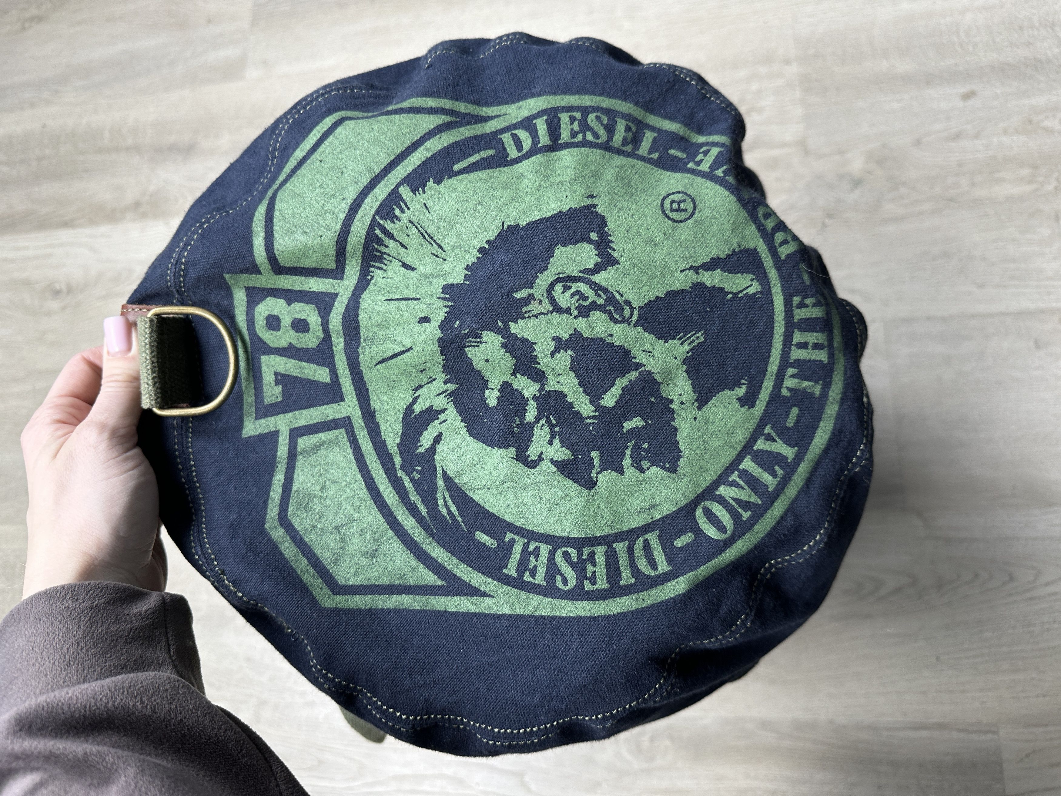 Diesel Diesel Big Logo Punk Boston Travel Bag Drum Bag Size ONE SIZE - 7 Thumbnail