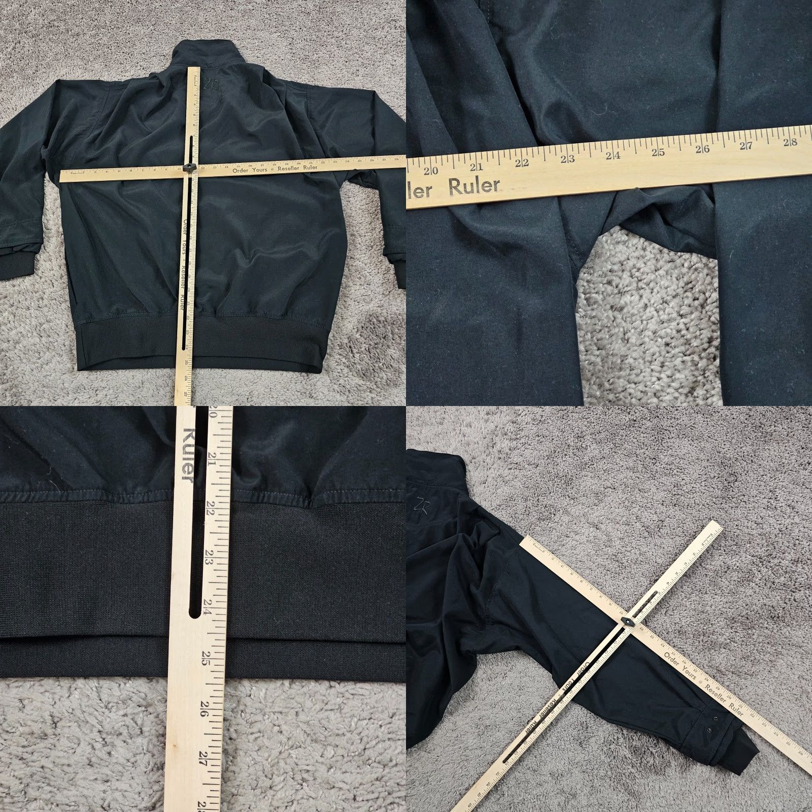 Vintage Zero Restriction Womens Black Windbreaker Jacket Size S 1/4 Zip Lined Golf Microfiber USA Size S / US 4 / IT 40 - 8 Thumbnail