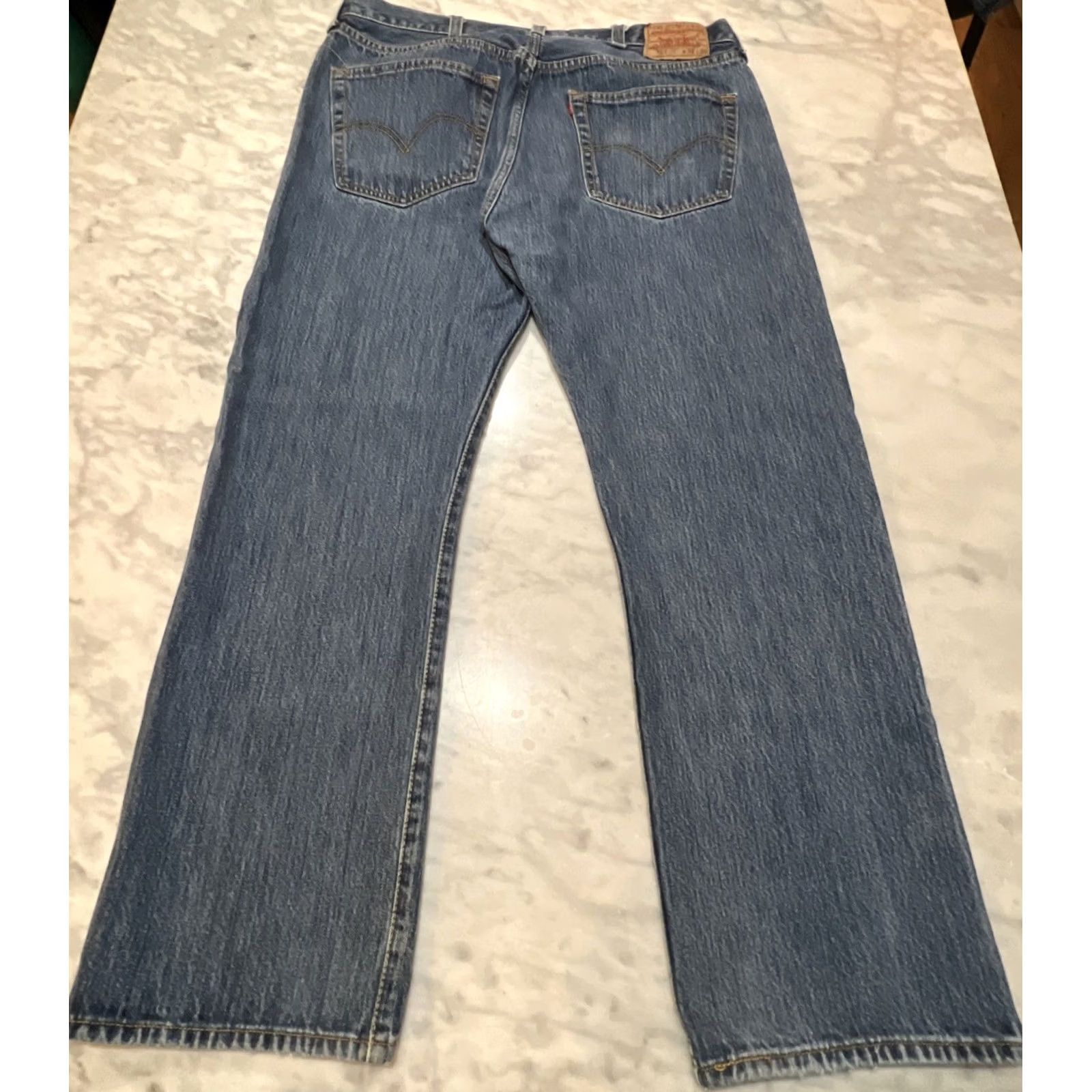 Levi's LEVIS 501 Original Straight Leg Jeans Men Button Fly 38x30 Measure 36x29 Size US 38 / EU 54 - 3 Thumbnail