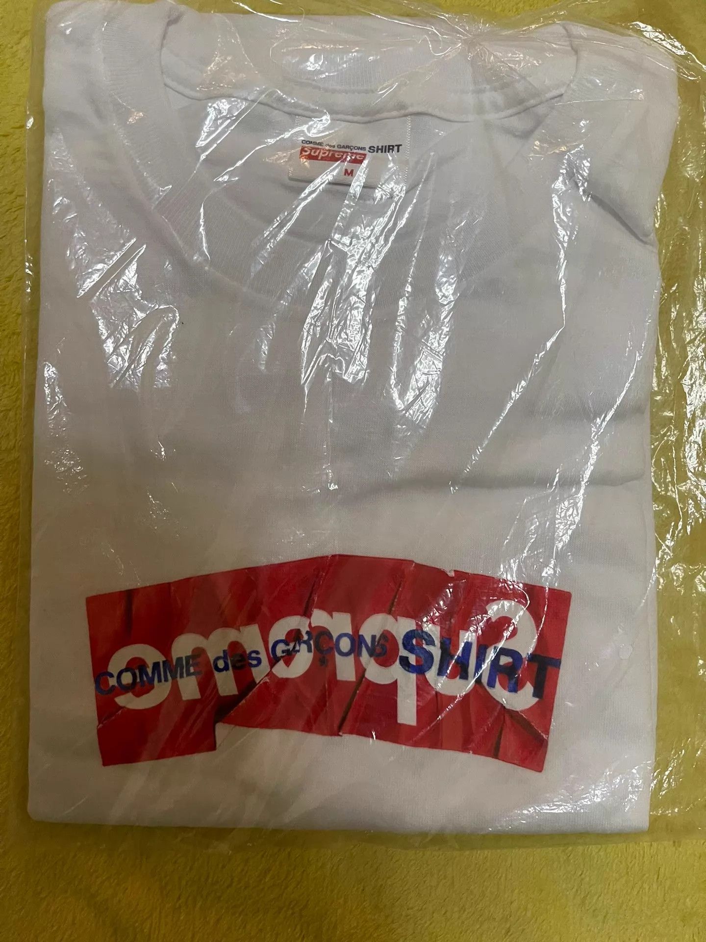 Supreme Supreme CDG Box Logo Wrinkled Tee New With Tags M Size US M / EU 48-50 / 2 - 1 Thumbnail