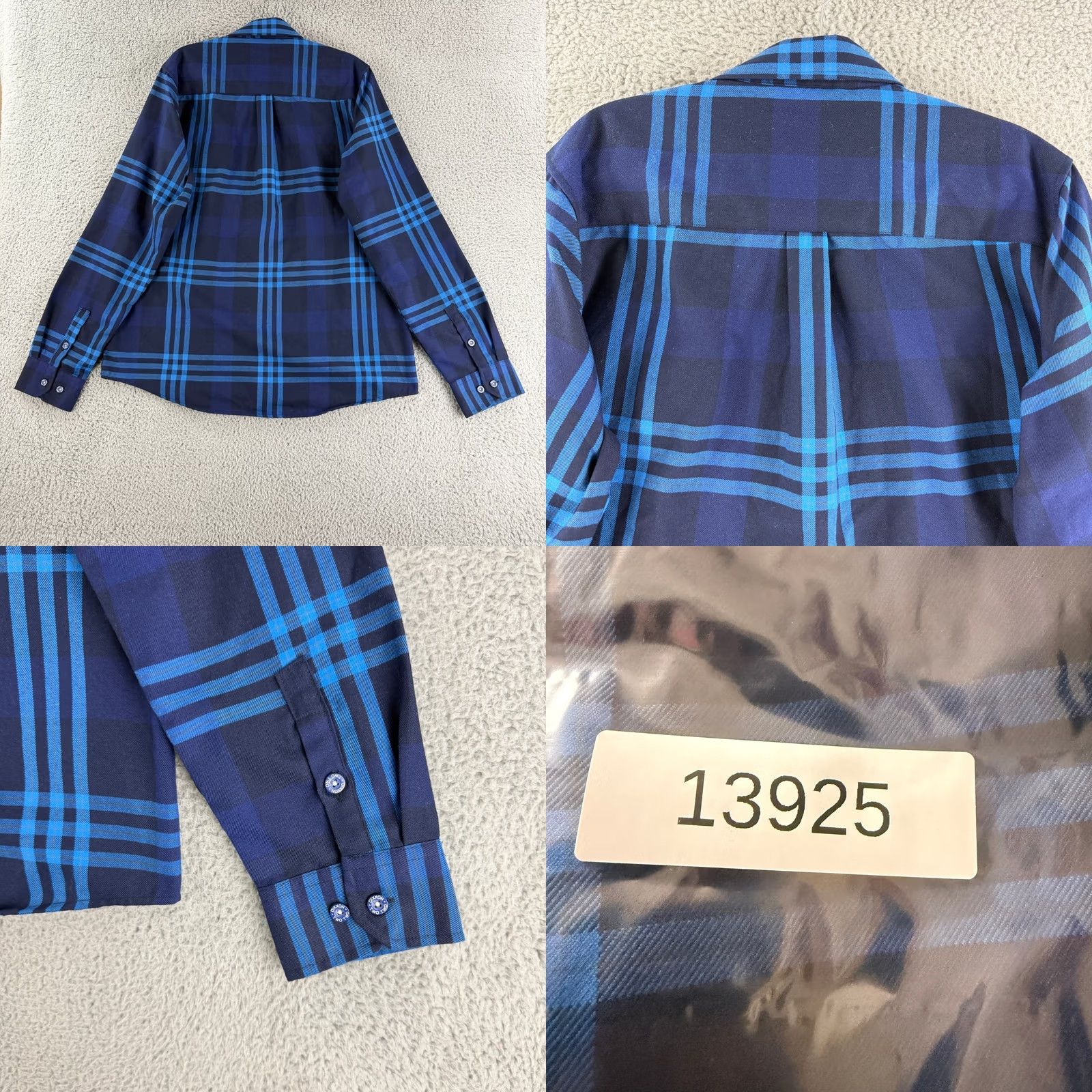 Vintage Dixxon Flannel Company Shirt Mens XLT Blue Plaid D-Tech Button Down Size US XL / EU 56 / 4 - 9 Thumbnail