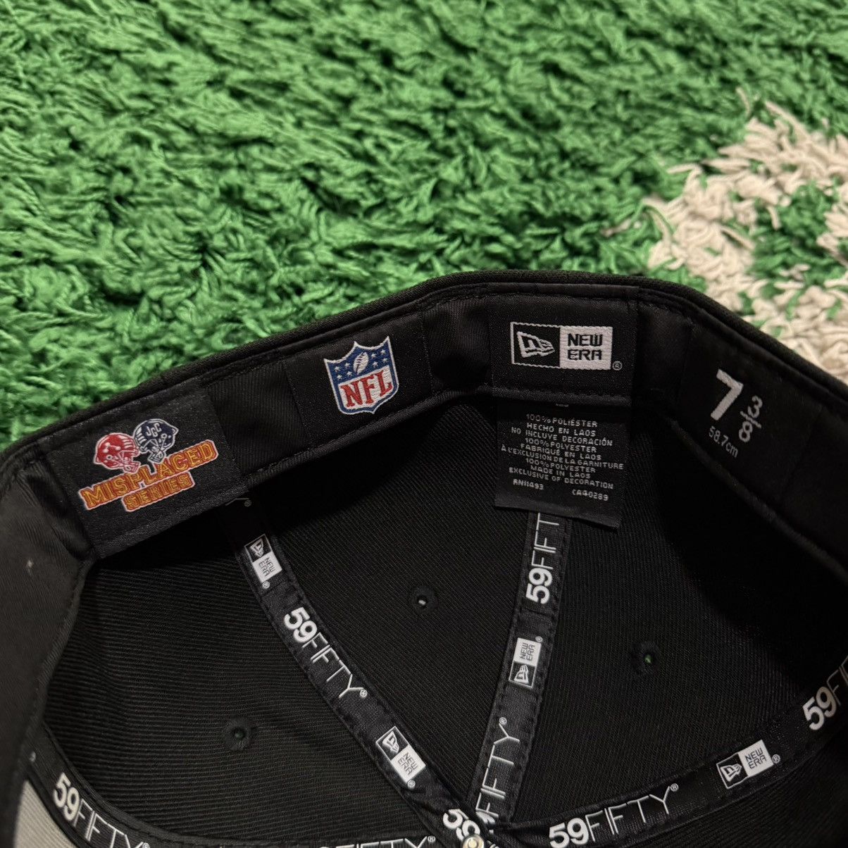 John Geiger John Geiger NFL Misplaced Series Raiders Fitted Hat 7 3/8 Size ONE SIZE - 4 Thumbnail