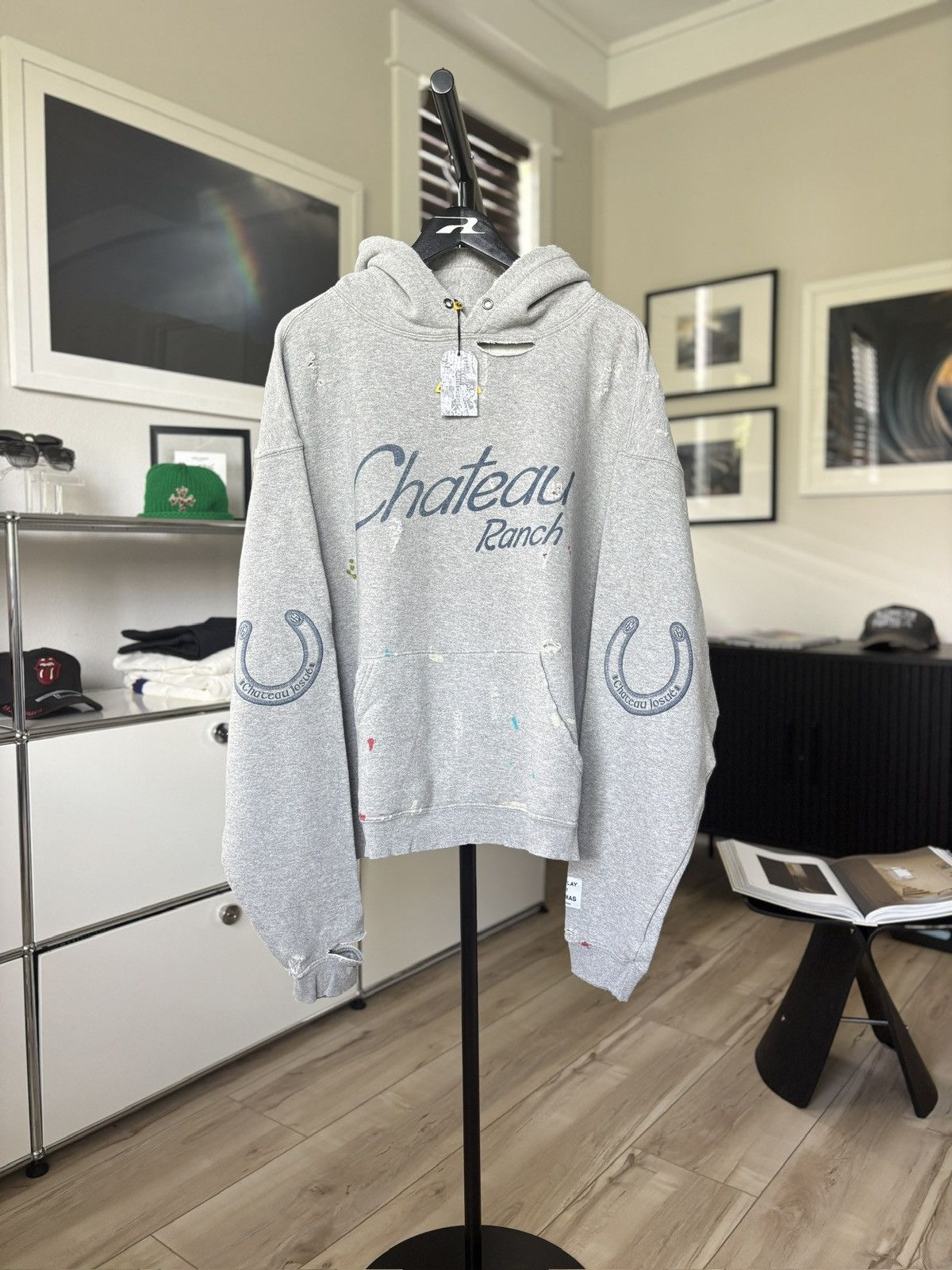 Gallery Dept. Gallery Dept ATK DISTRESSED LOGO HOODIE | Grailed