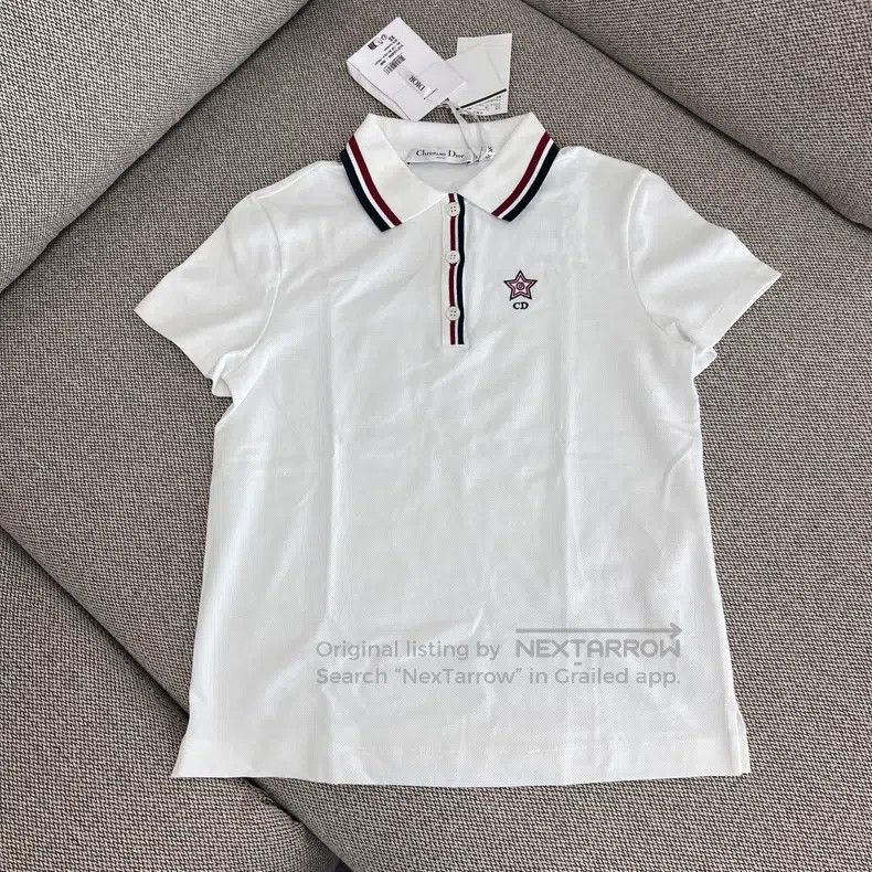 Dior Dior SS25 Cotton Blended Striped Knitted Polo Shirt Size XS / US 0-2 / IT 36-38 - 1 Thumbnail