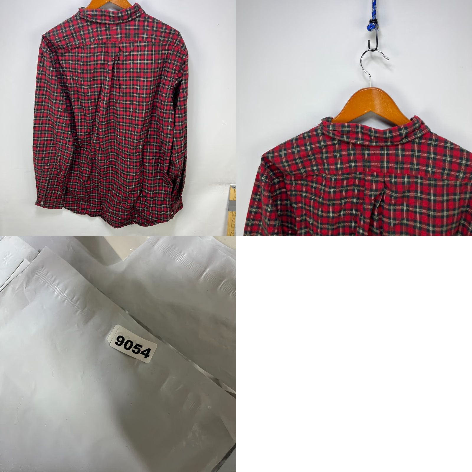 Polo Ralph Lauren Vintage Polo Ralph Lauren Plaid Red Button-Up Long Sleeve Shirt XL Men’s Regular Knit Cotton 90s Button-Down Collared Polo Shirts Size US XL / EU 56 / 4 - 8 Thumbnail
