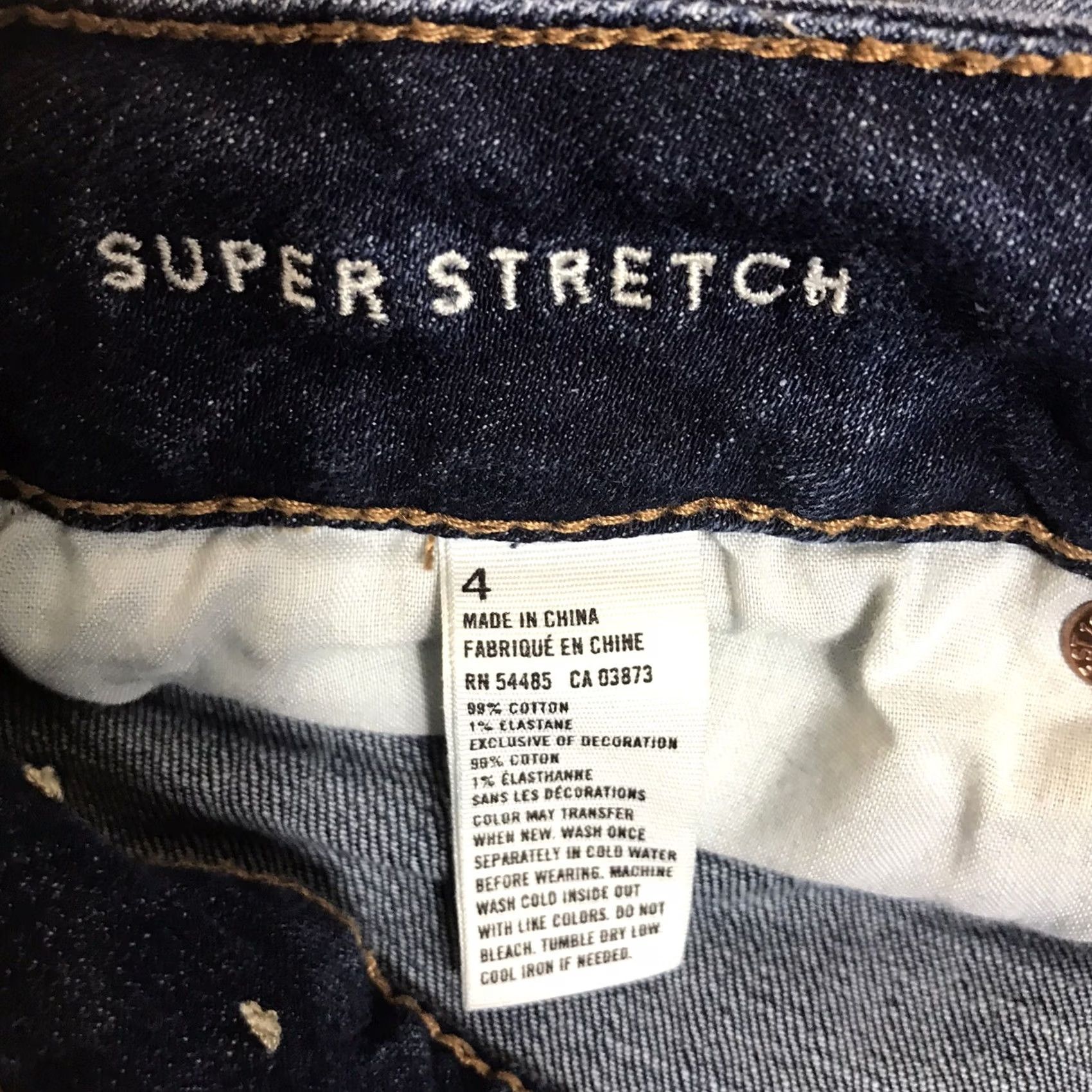American Eagle Outfitters American Eagle Jean Shorts Womens Medium Blue Wash Size 4 Super Stretch Raw Hem Size 27" / US 4 / IT 40 - 2 Thumbnail