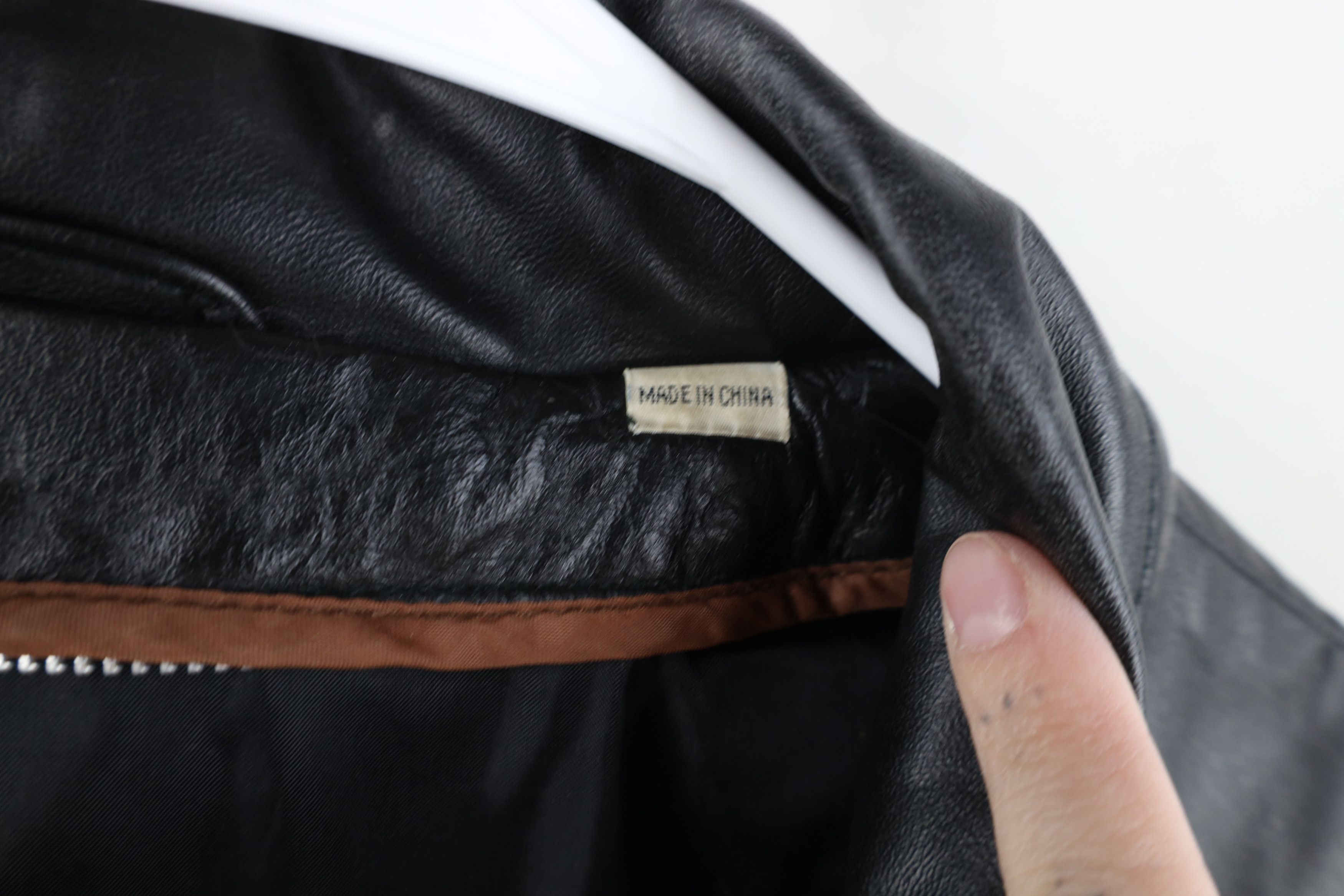 Vintage Vintage 70s Streetwear Button Leather Jacket Coat Black Size US XXL / EU 58 / 5 - 8 Thumbnail