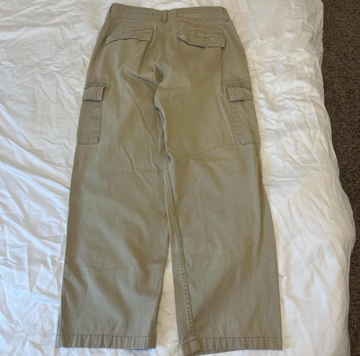 Vintage 34x32 Baggy Vintage Tan Cargo Pants Size US 34 / EU 50 - 2 Thumbnail
