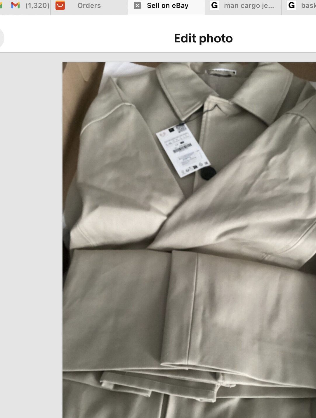 Zara Zara oversized cotton trench coat L-XL SAND BNWT Size US XL / EU 56 / 4 - 2 Thumbnail