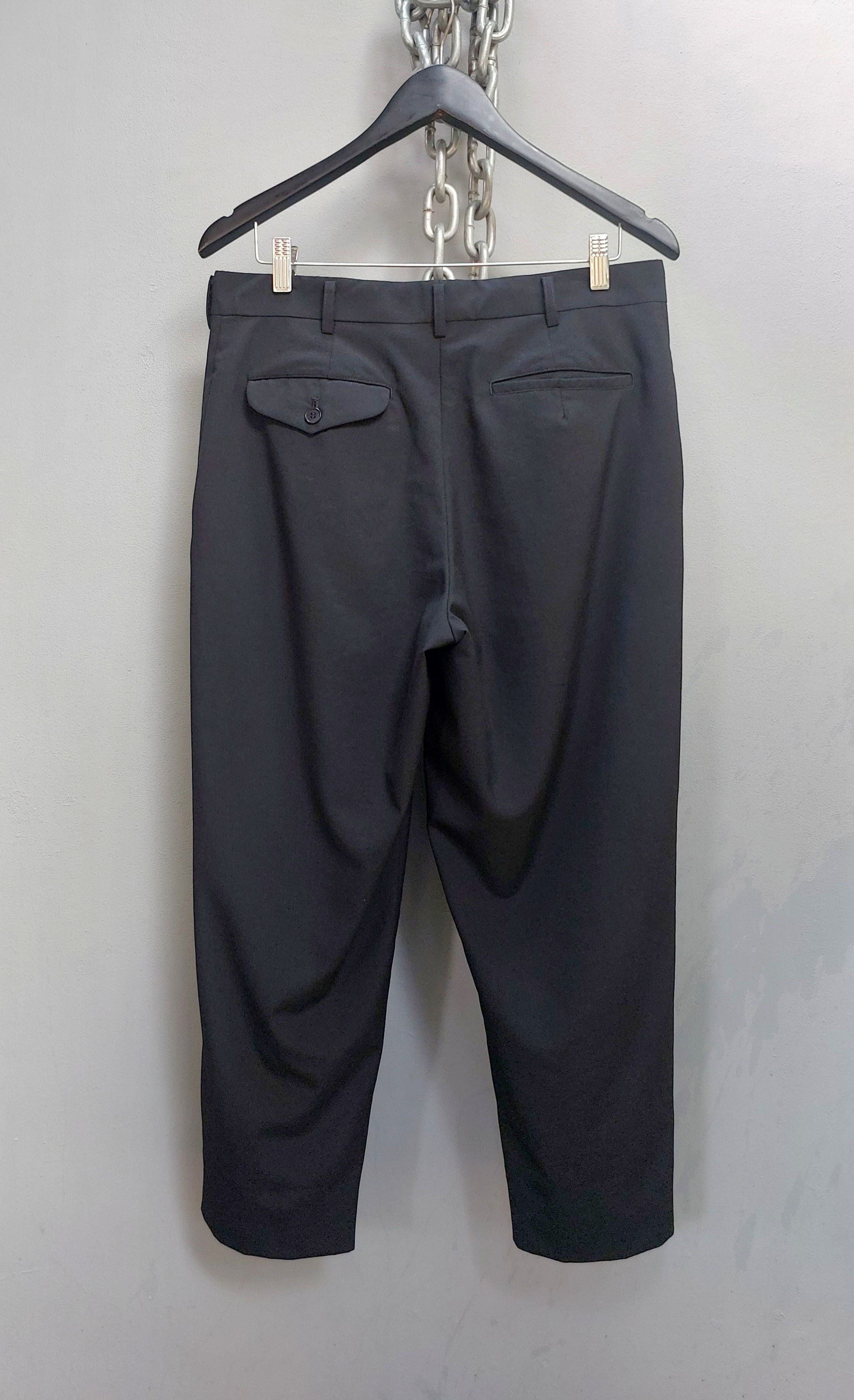 Comme des Garcons Homme Comme des Garcons Homme Plus AD 2012 Flat Front Wool Pants Size US 34 / EU 50 - 1 Thumbnail