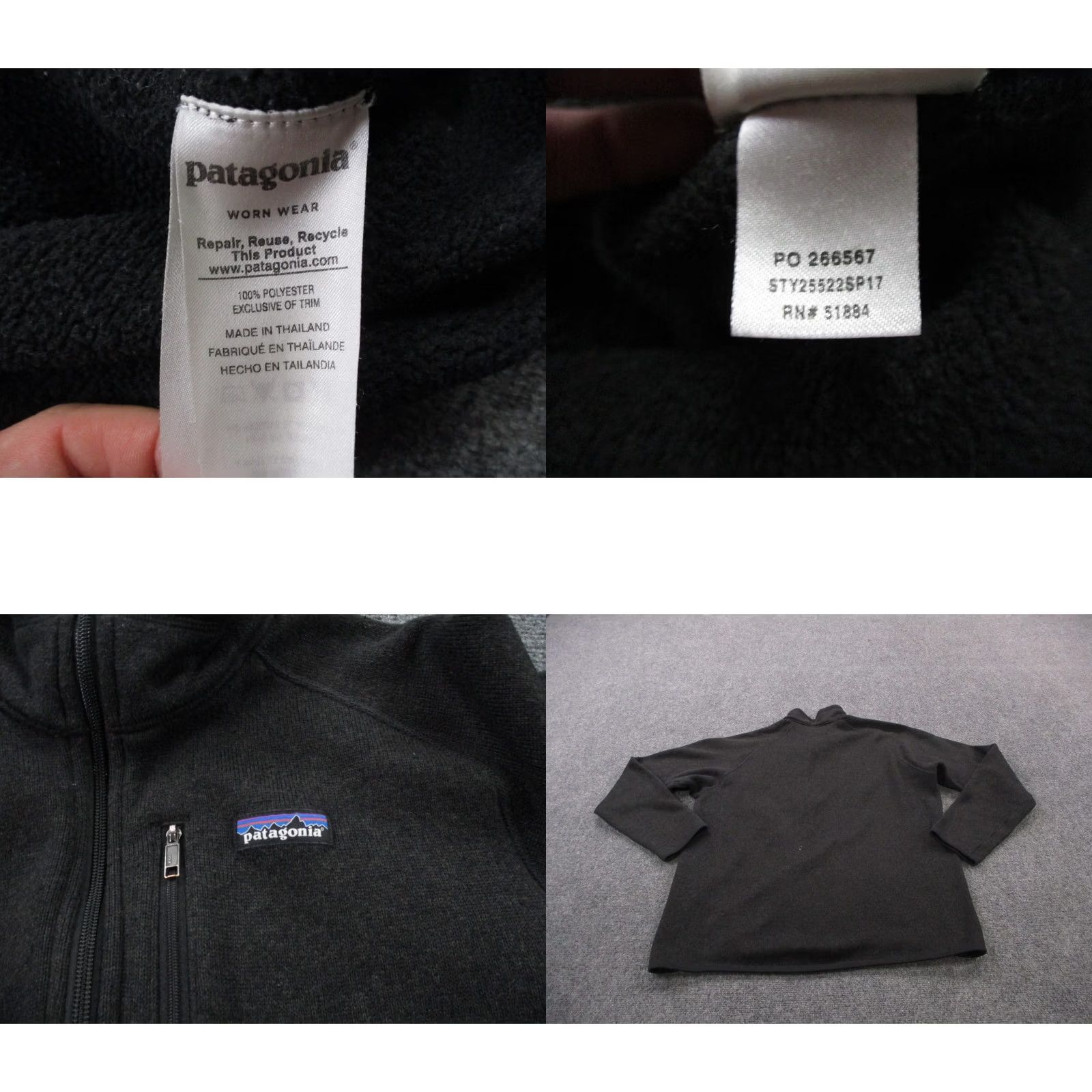 Patagonia Patagonia Better Sweater Jacket Men L Black Zip Pockets Fleece Outdoor Hiking 90s Event Logo Windproof Wind-Resistant Regular Size US L / EU 52-54 / 3 - 8 Thumbnail
