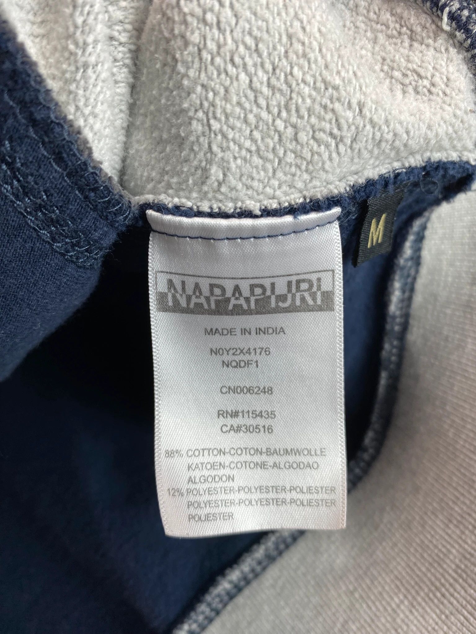 Napapijri Napapijri Spellout Hoodie Zip Embroidered Y2K M Size US M / EU 48-50 / 2 - 5 Thumbnail