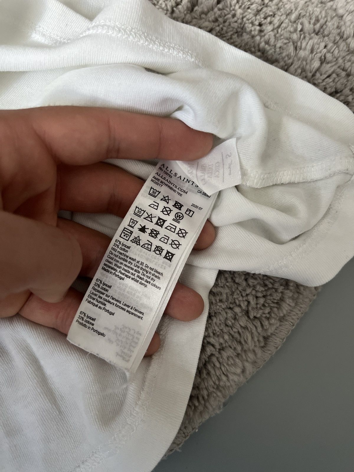Allsaints × Vintage Allsaints big logo white t-shirt M sz Size US S / EU 44-46 / 1 - 6 Thumbnail