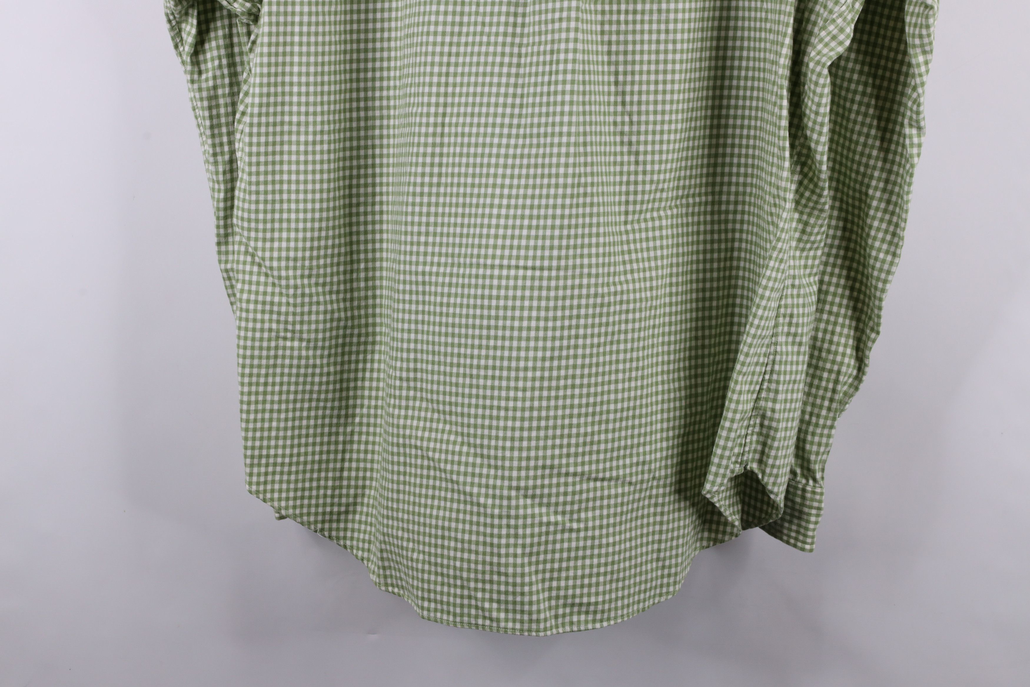 Ralph Lauren × Vintage Vintage 90s Ralph Lauren Flannel Button Down Shirt Green Size US XL / EU 56 / 4 - 11 Thumbnail