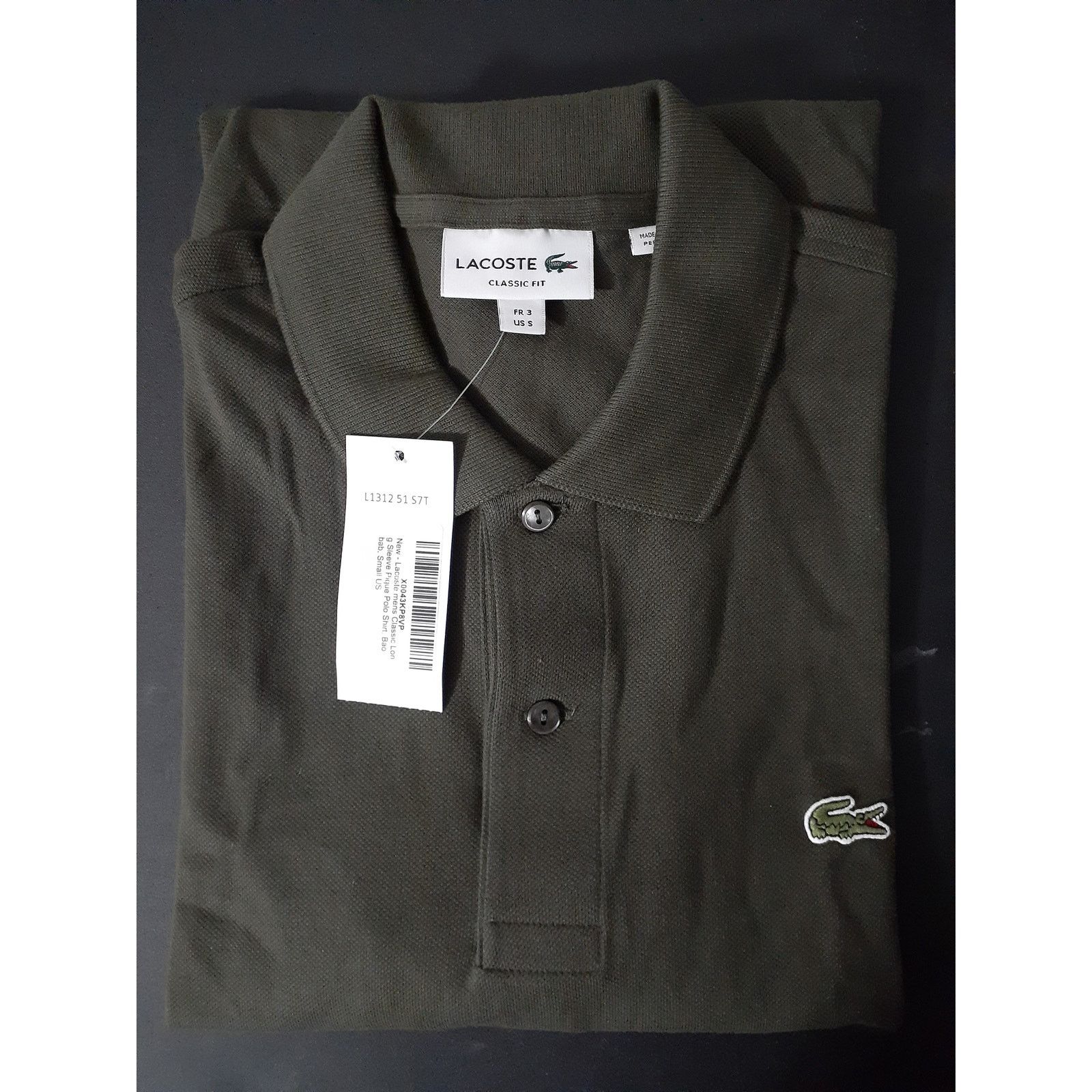 Lacoste Lacoste Men's Classic Long Sleeve Pique Polo Shirt, Baobab S Size US S / EU 44-46 / 1 - 2 Thumbnail