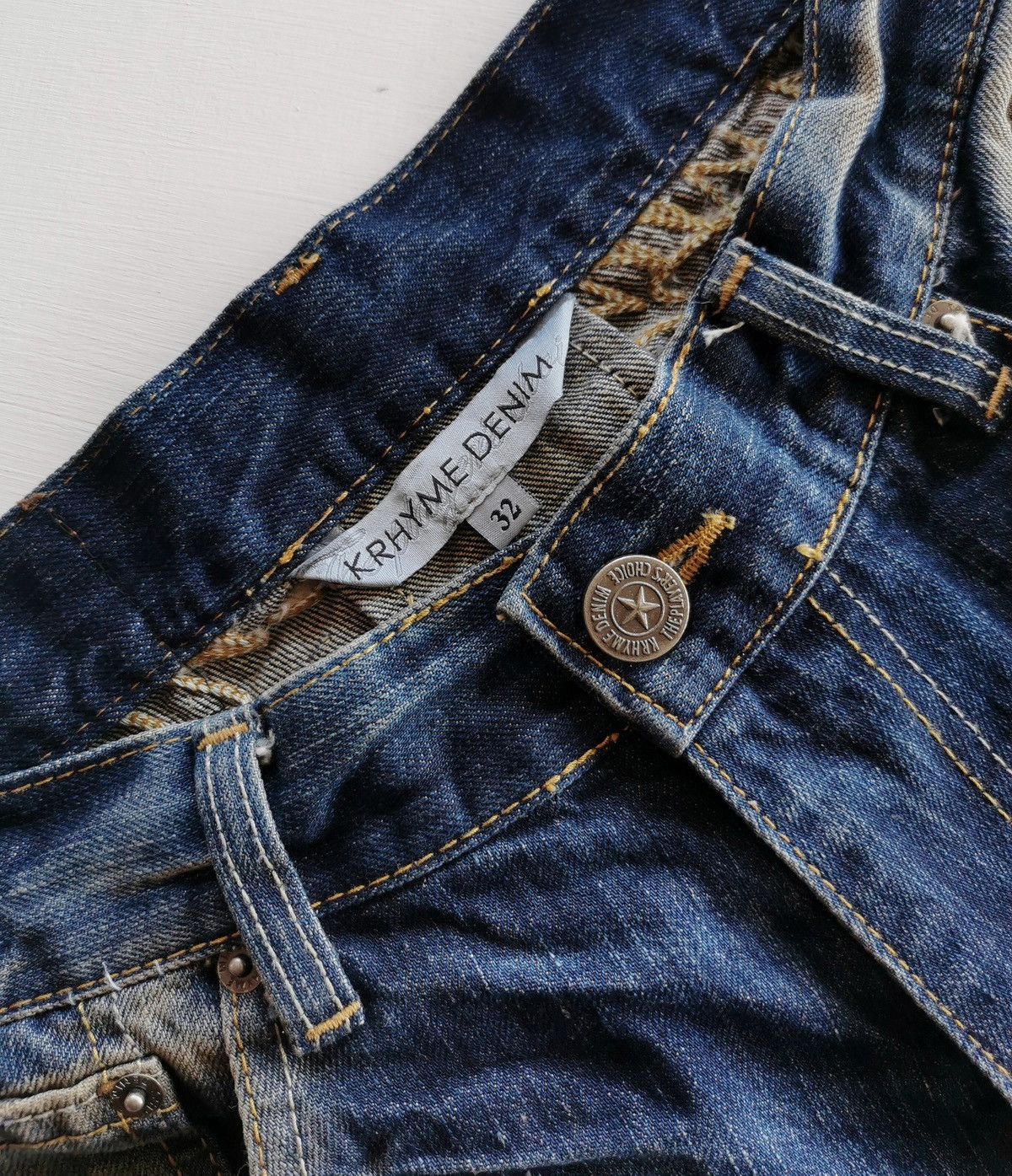 Isamu Katayama Backlash Krhyme Avalanche Mudwash Denim Jeans Size US 32 / EU 48 - 8 Thumbnail
