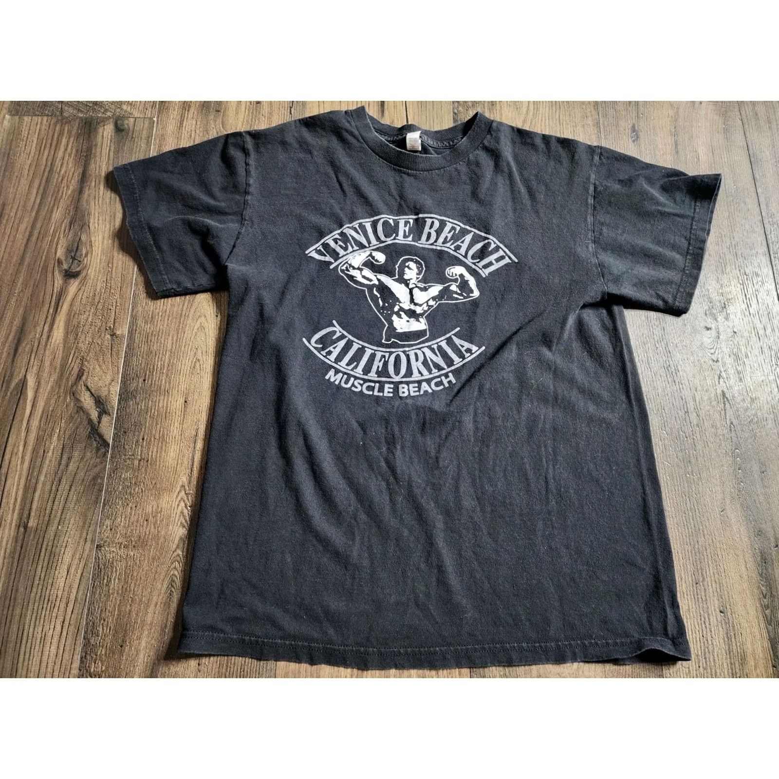 Vintage VTG Mens M Venice Muscle Beach California Arnold Schwarzenegger Travel T Shirt Size US M / EU 48-50 / 2 - 5 Thumbnail