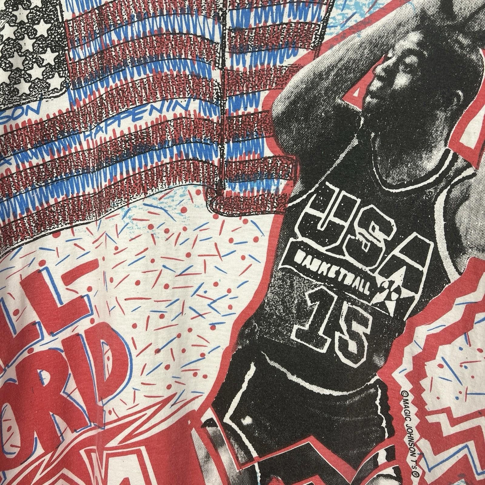 Other Vintage 90s Team USA Olympics Basketball NBA T Shirt Large Size US L / EU 52-54 / 3 - 2 Thumbnail