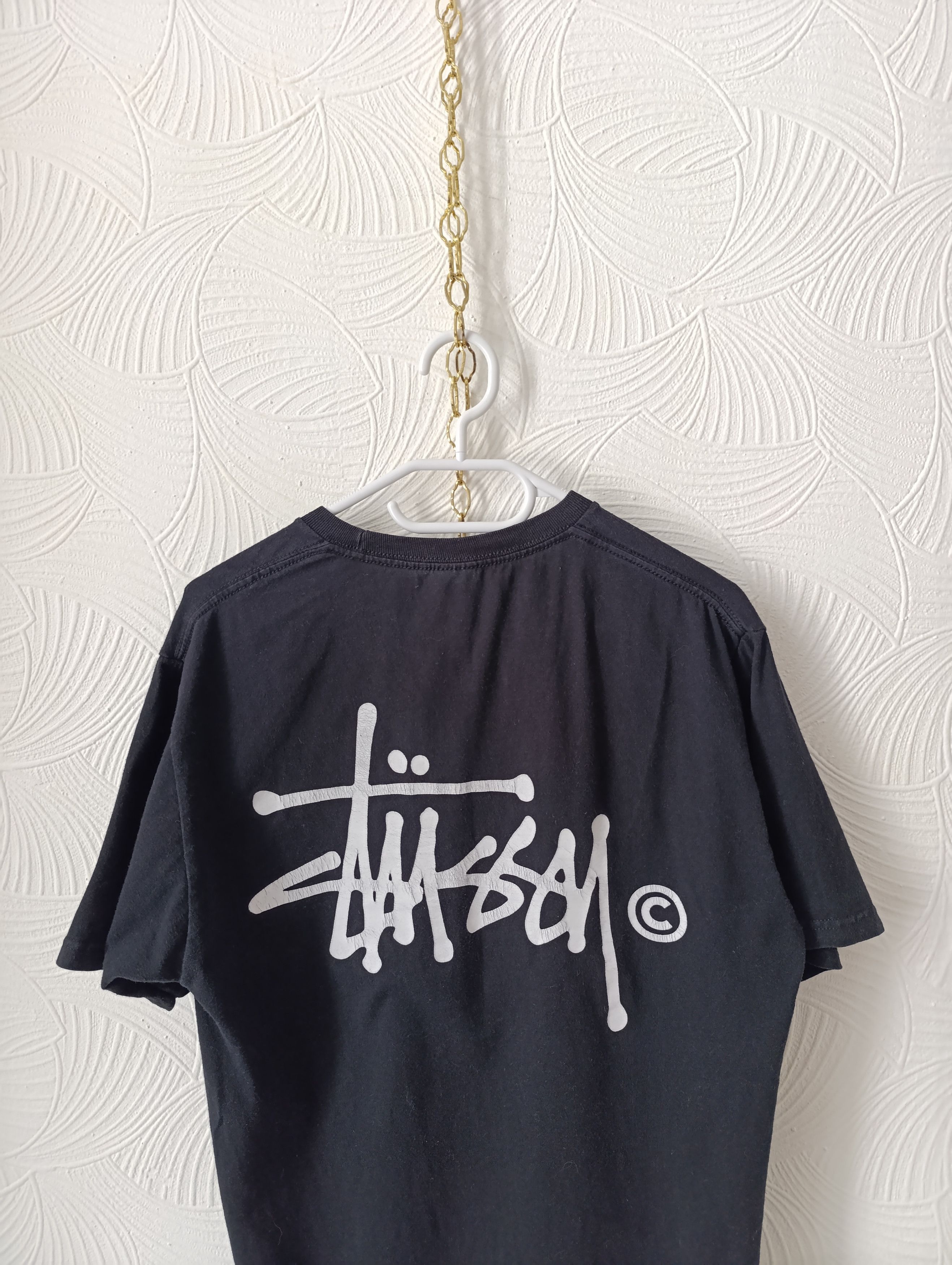 Stussy STUSSY BASIC TEE BLACK BIG LOGO Size US M / EU 48-50 / 2 - 2 Thumbnail