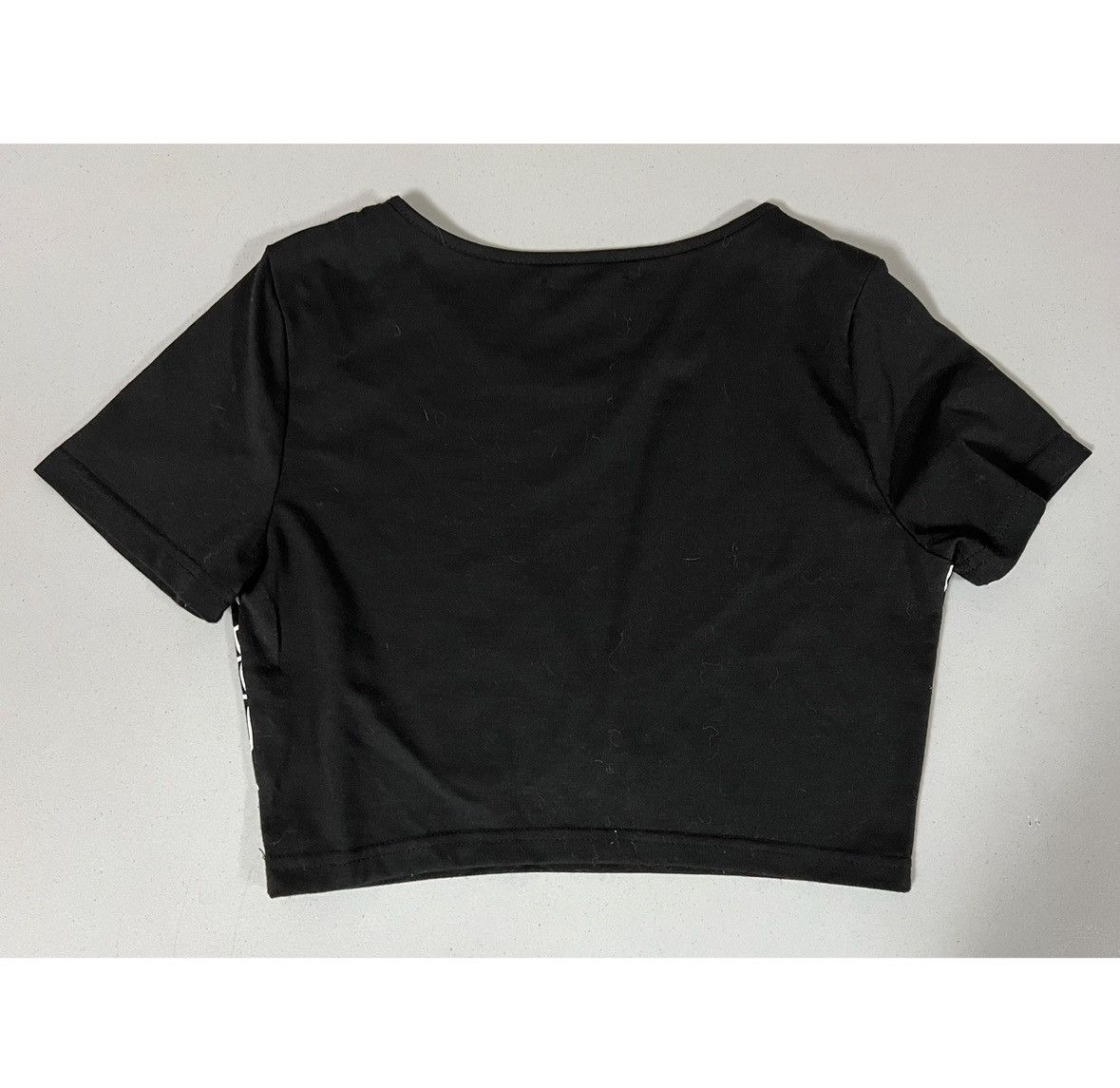 Japanese Brand Black Spiderweb Bra Heart Graphic Crop Top T-Shirt Size S 🕸️🕷️ Size S / US 4 / IT 40 - 2 Thumbnail