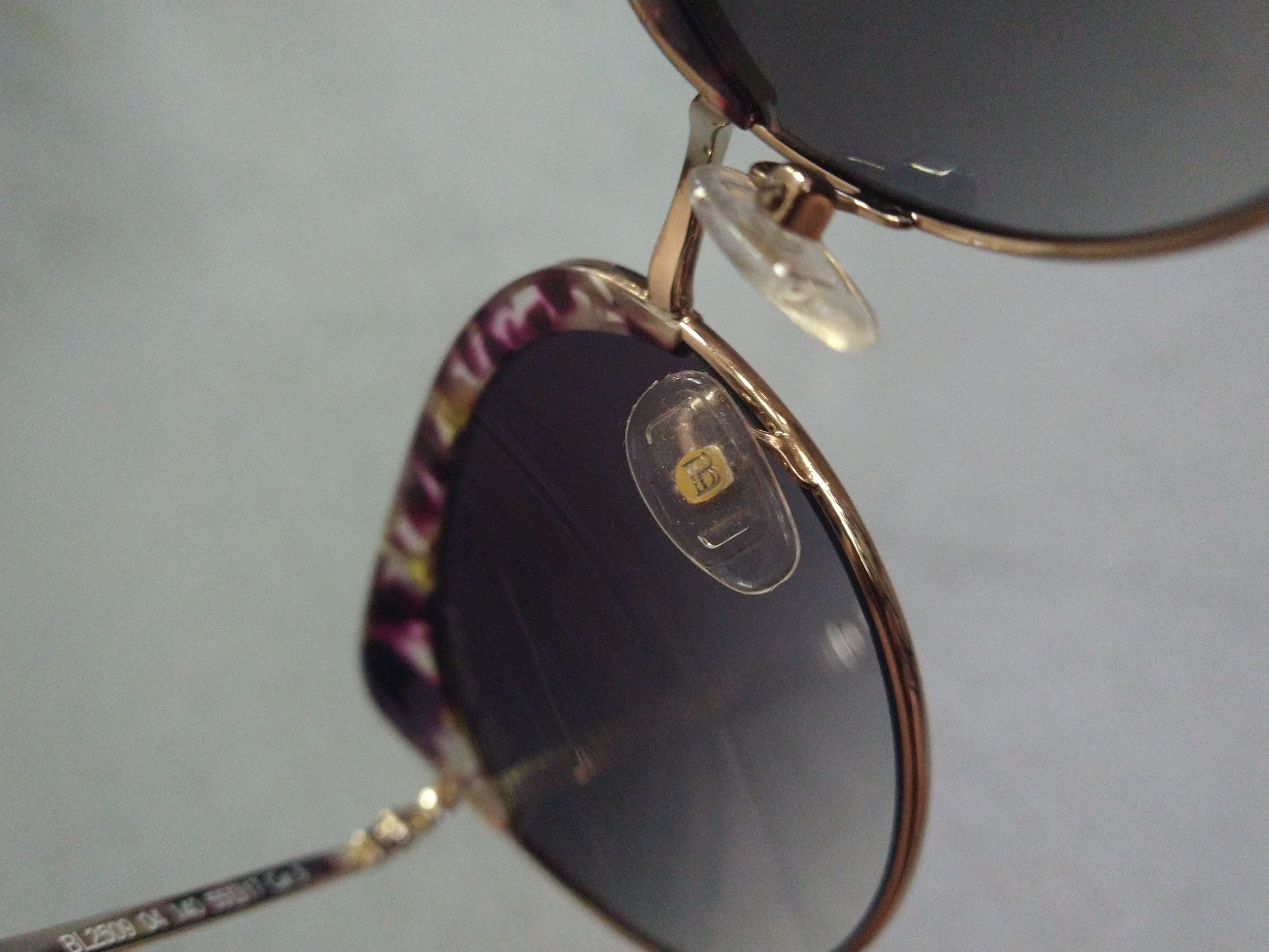 Balmain × Designer Balmain Sunglasses BL2509 Purple Havana Gold Blue Cat Eye Size ONE SIZE - 12 Thumbnail