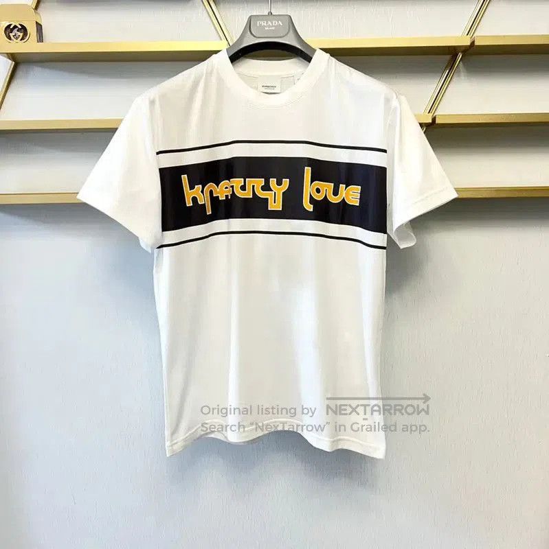 Burberry Burberry White Cotton Short Sleeve T. Size US L / EU 52-54 / 3 - 1 Thumbnail