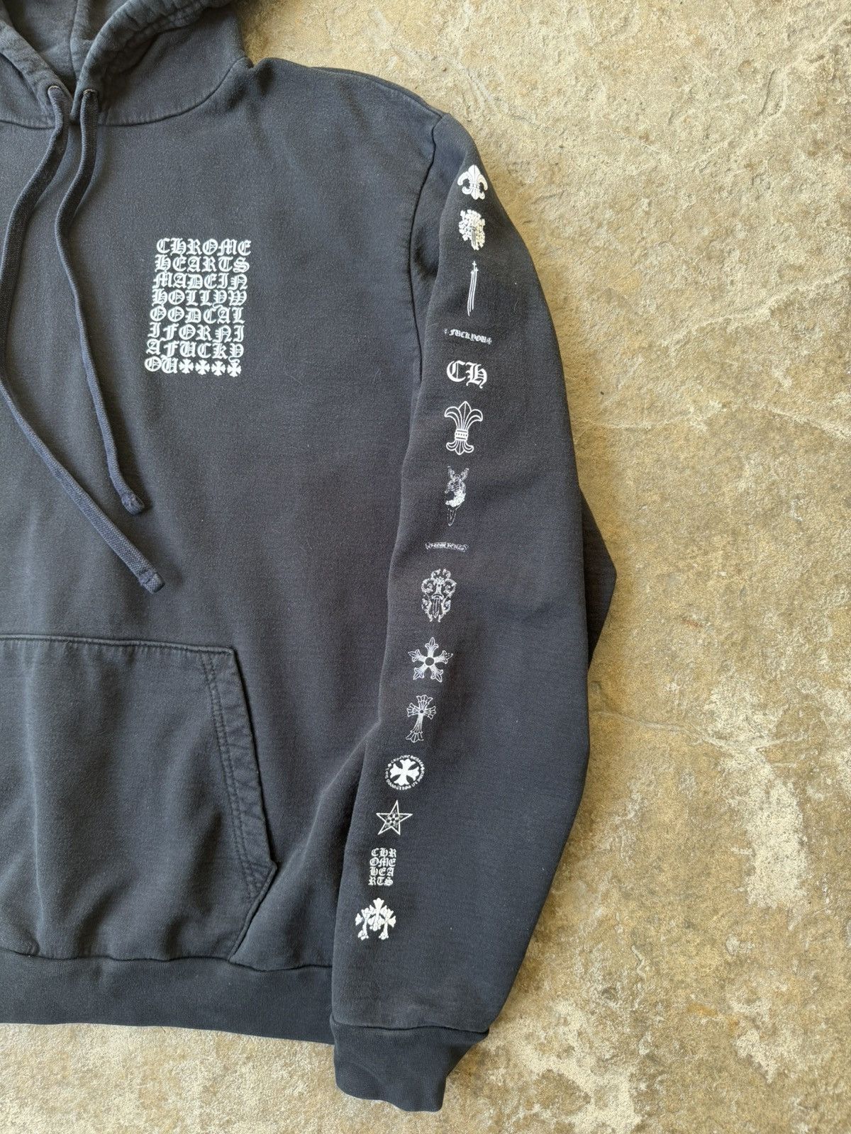 Chrome Hearts CH Multi Logo Hooded Pullover Size US L / EU 52-54 / 3 - 3 Thumbnail