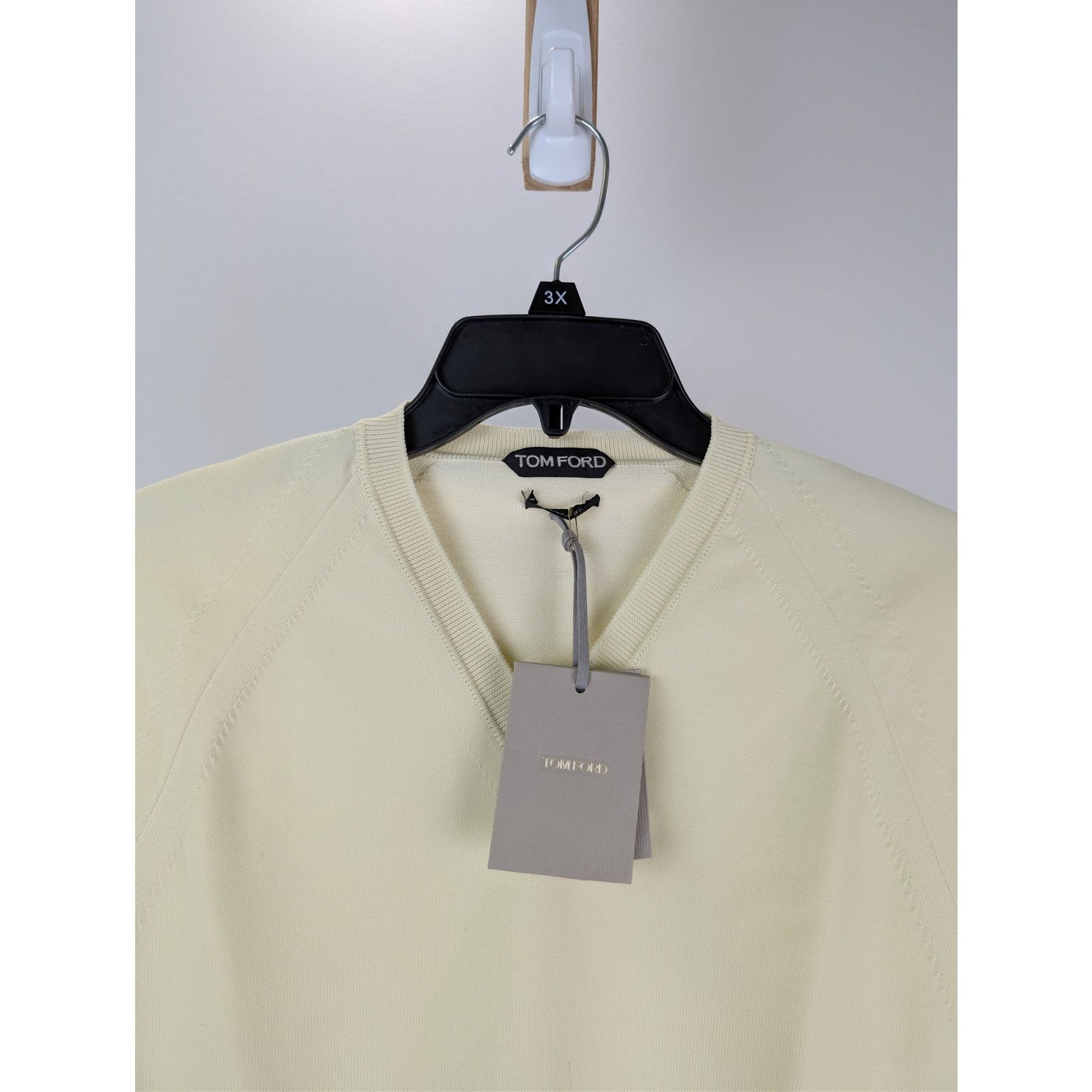 Tom Ford o1rshd1 Knitwear Crewneck Sweatshirt Sweater in Cream Size US M / EU 48-50 / 2 - 7 Thumbnail