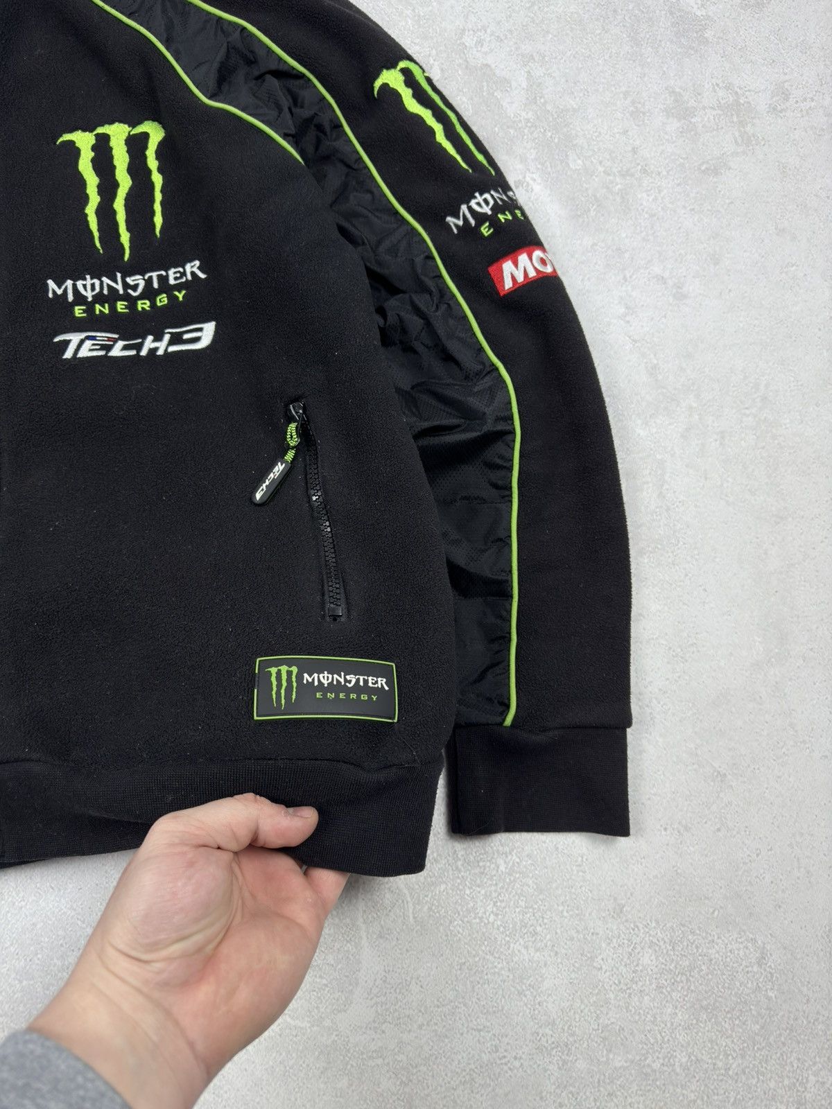 Fox Racing Monster Energy Tech3 MotoGP Vintage Racing Fleece Jacket Y2K Size US S / EU 44-46 / 1 - 4 Thumbnail