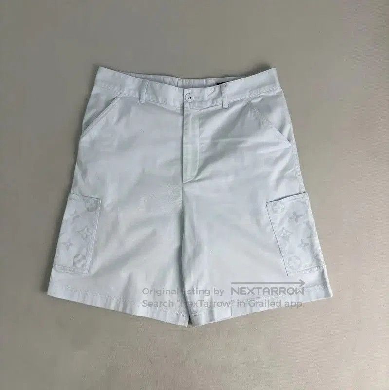 Louis Vuitton Louis Vuitton Light Blue Cotton Men's Shorts . Size US 32 / EU 48 - 1 Thumbnail