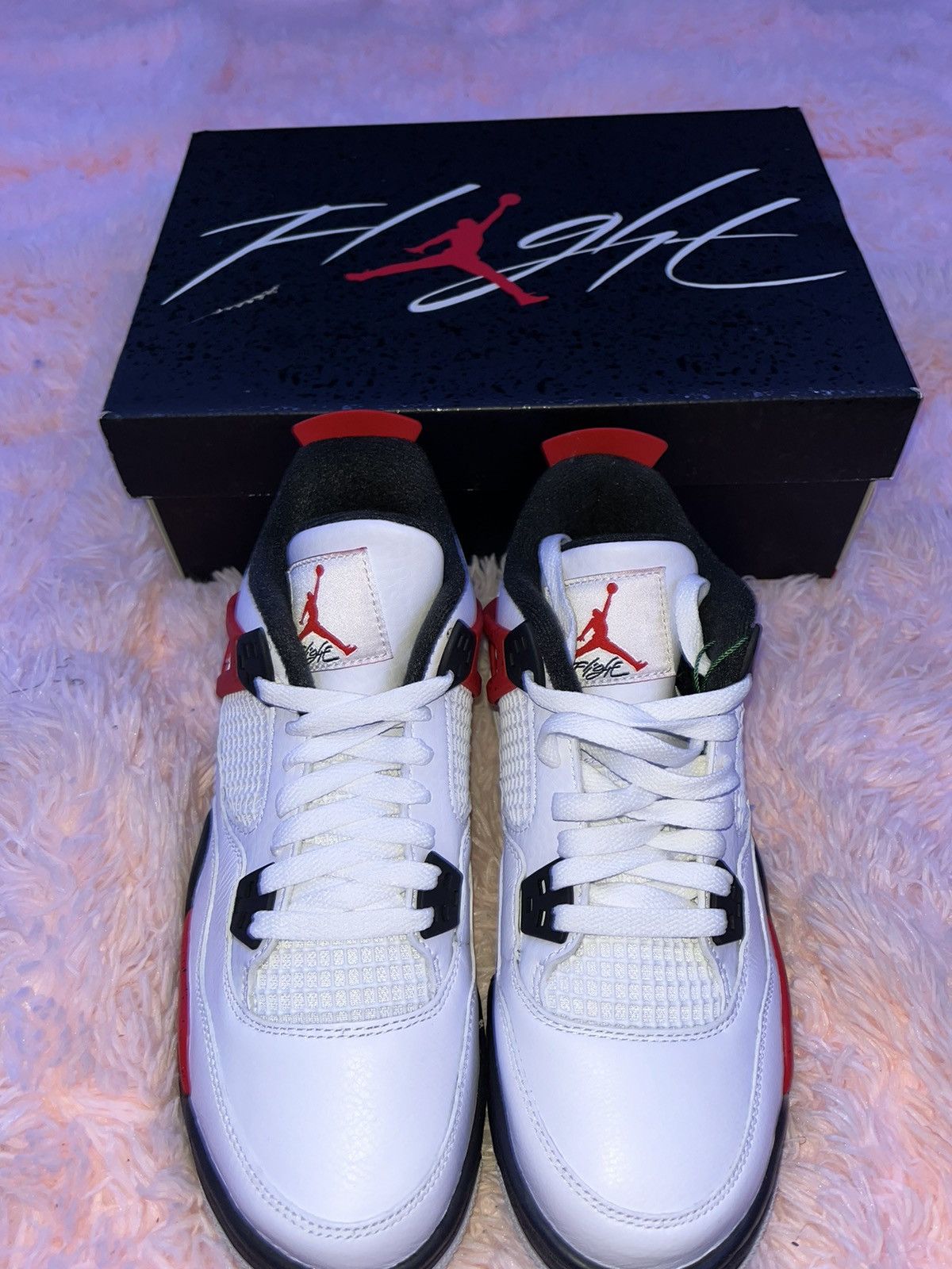 Jordan Brand Air Jordan 4 retro (gs) Red cements Size US 7 / EU 40 - 3 Thumbnail