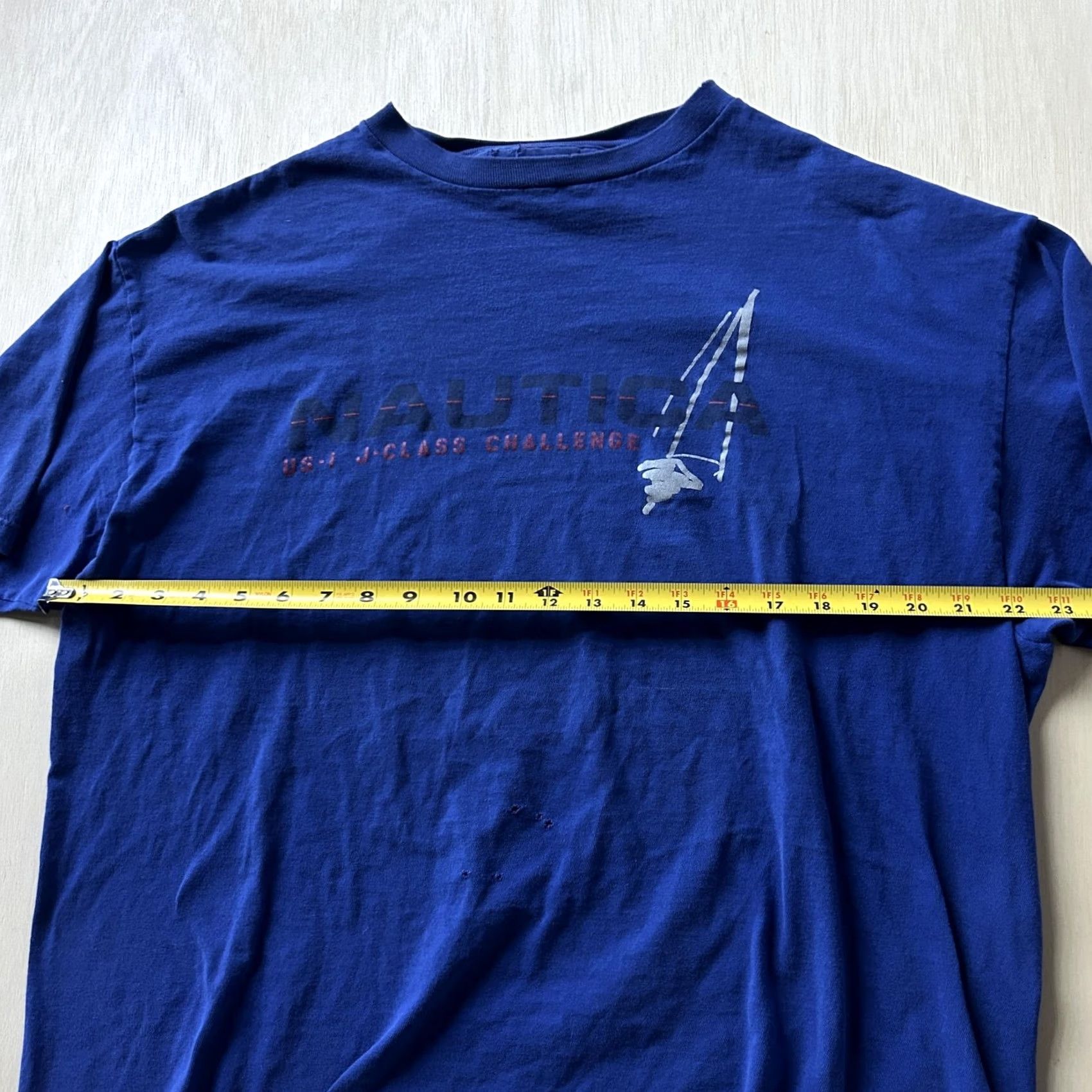 Nautica VINTAGE Nautica Shirt Mens XL Blue US-1 J-Class Challenge Sailing Tee T-Shirt Size US XL / EU 56 / 4 - 7 Thumbnail