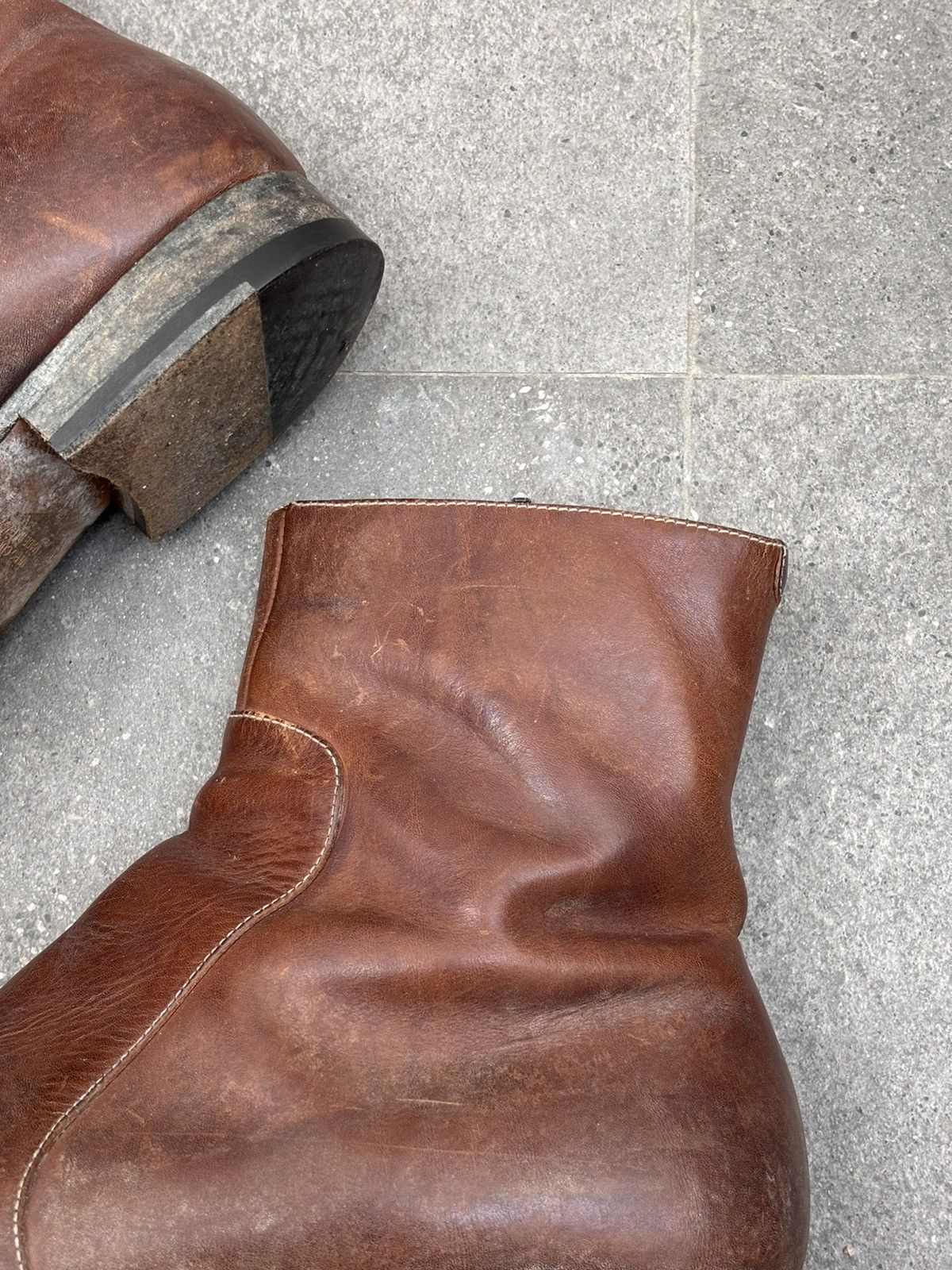 Maison Margiela Maison Margiela | 00's Ultra-Thin Sole Side-Zip Ankle Boots Size US 10 / EU 43 - 3 Thumbnail