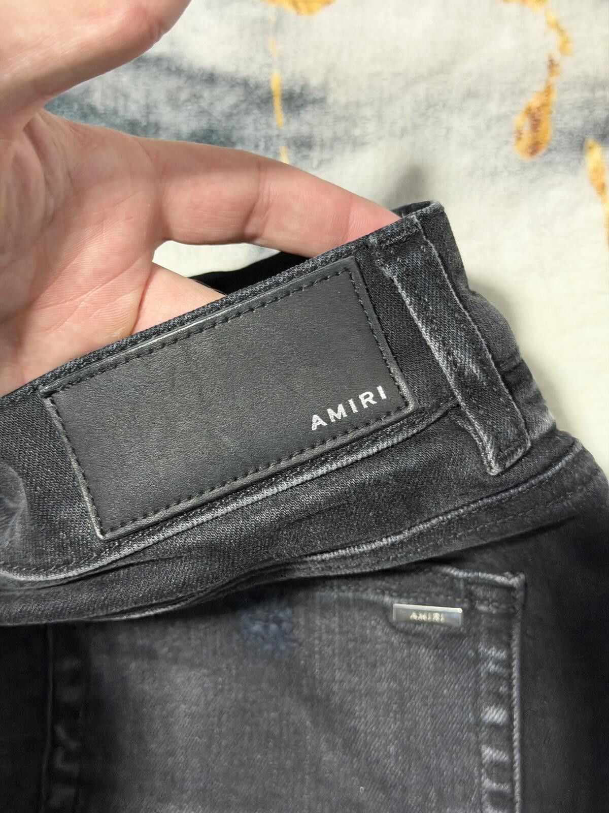 Amiri Amiri Bandana Artpatch Black NEW - Sz31 Size US 31 - 4 Thumbnail