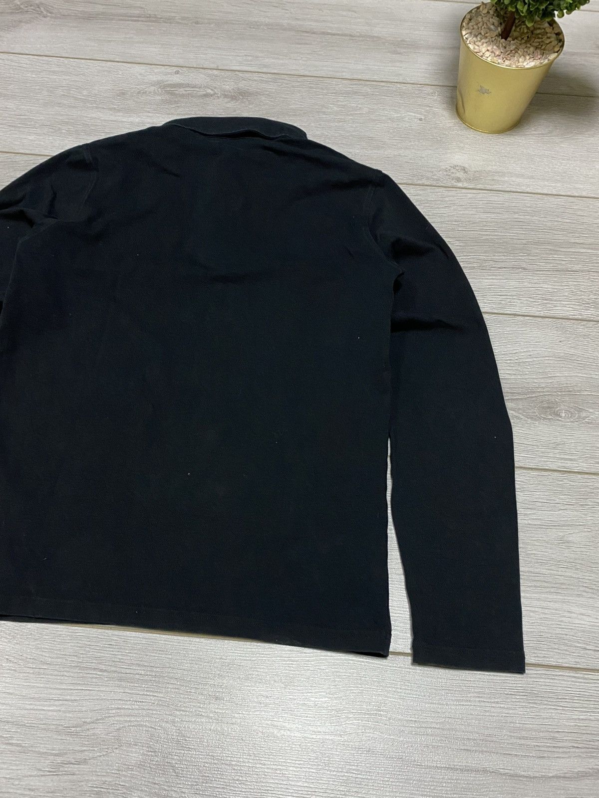 Prada Prada long sleeve polo shirt black tab eb0 Size US S / EU 44-46 / 1 - 10 Thumbnail