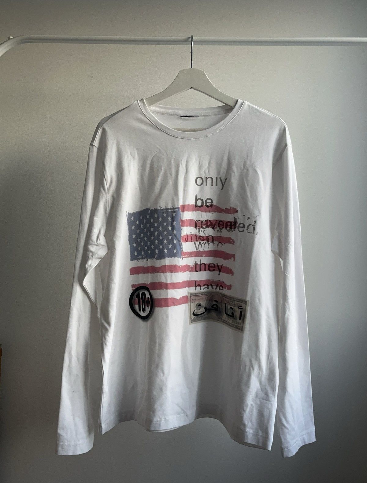 Other usa flag opium white longsleeve america archive streetwear Size US L / EU 52-54 / 3 - 2 Thumbnail