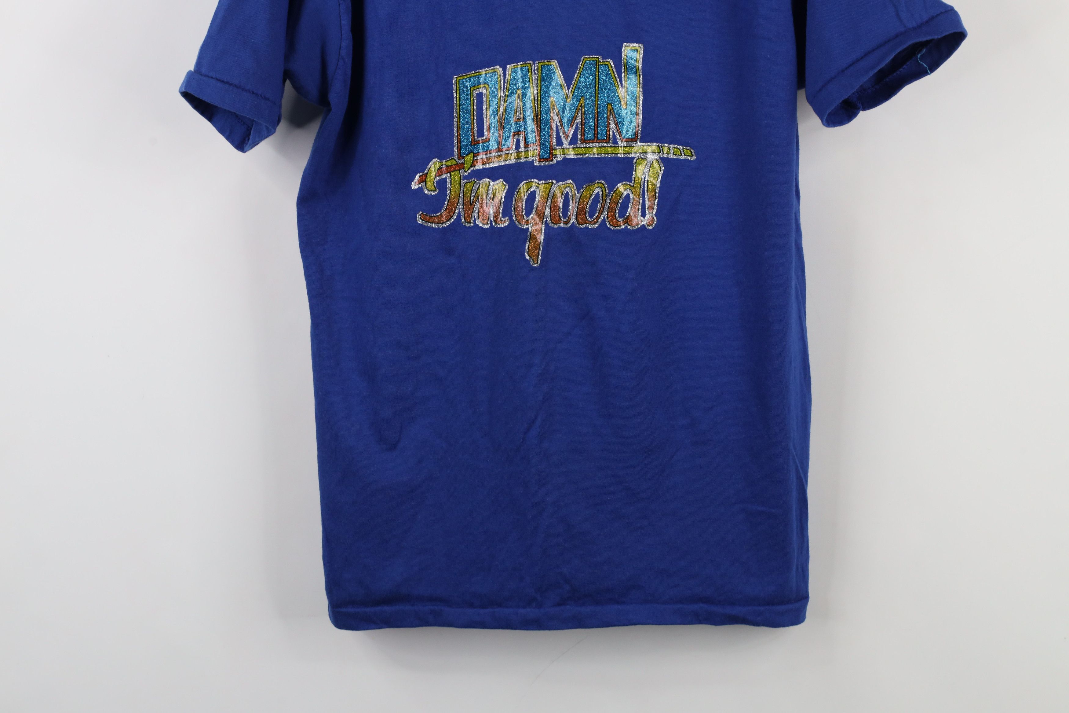 Vintage Vintage 70s Streetwear Spell Out Damn I'm Good T-Shirt USA Size L / US 10 / IT 46 - 3 Thumbnail