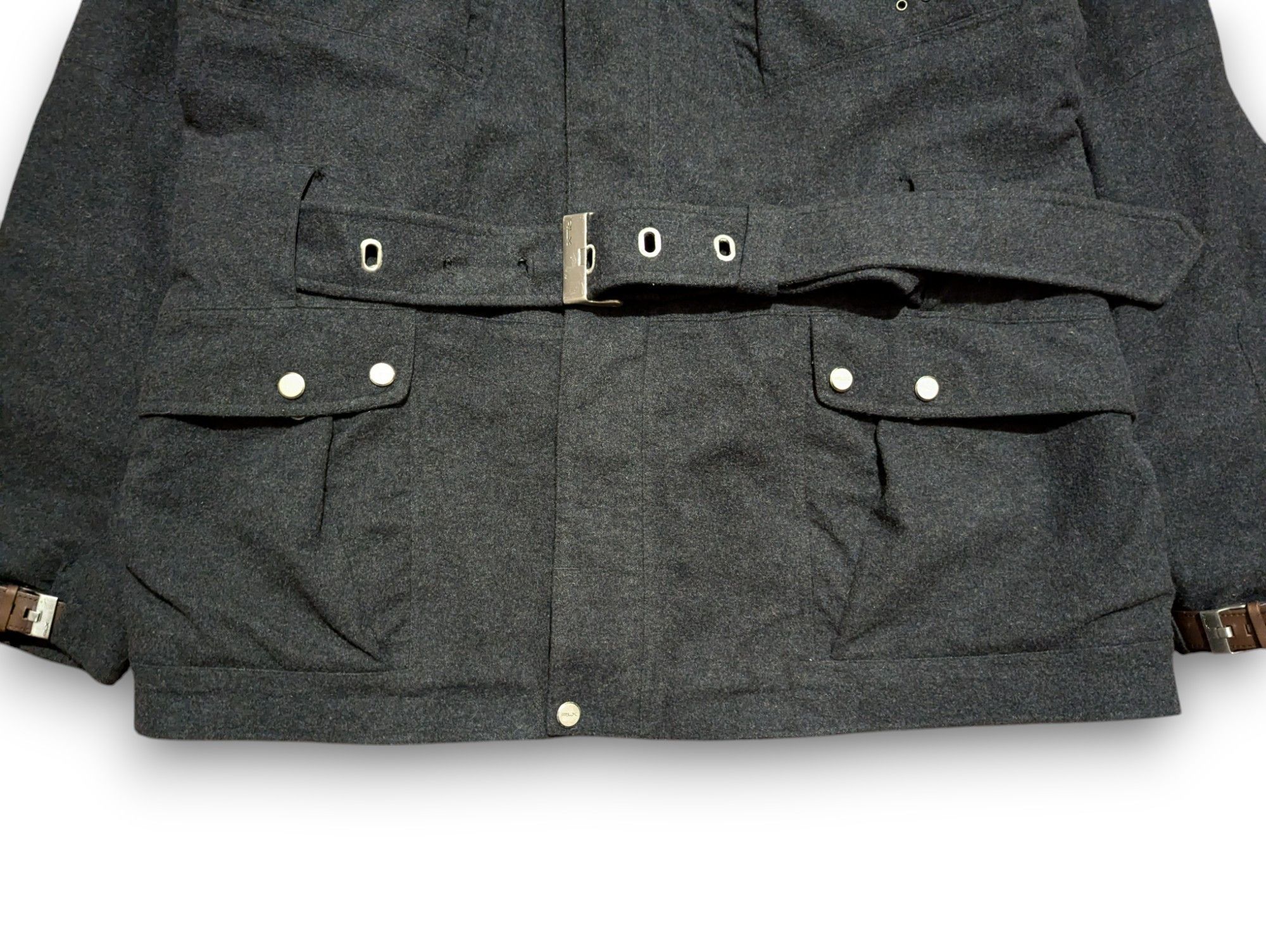 Ralph Lauren RLX Ralph Lauren Jacket Coat Wool Gray Belted Utility Size US XL / EU 56 / 4 - 7 Thumbnail