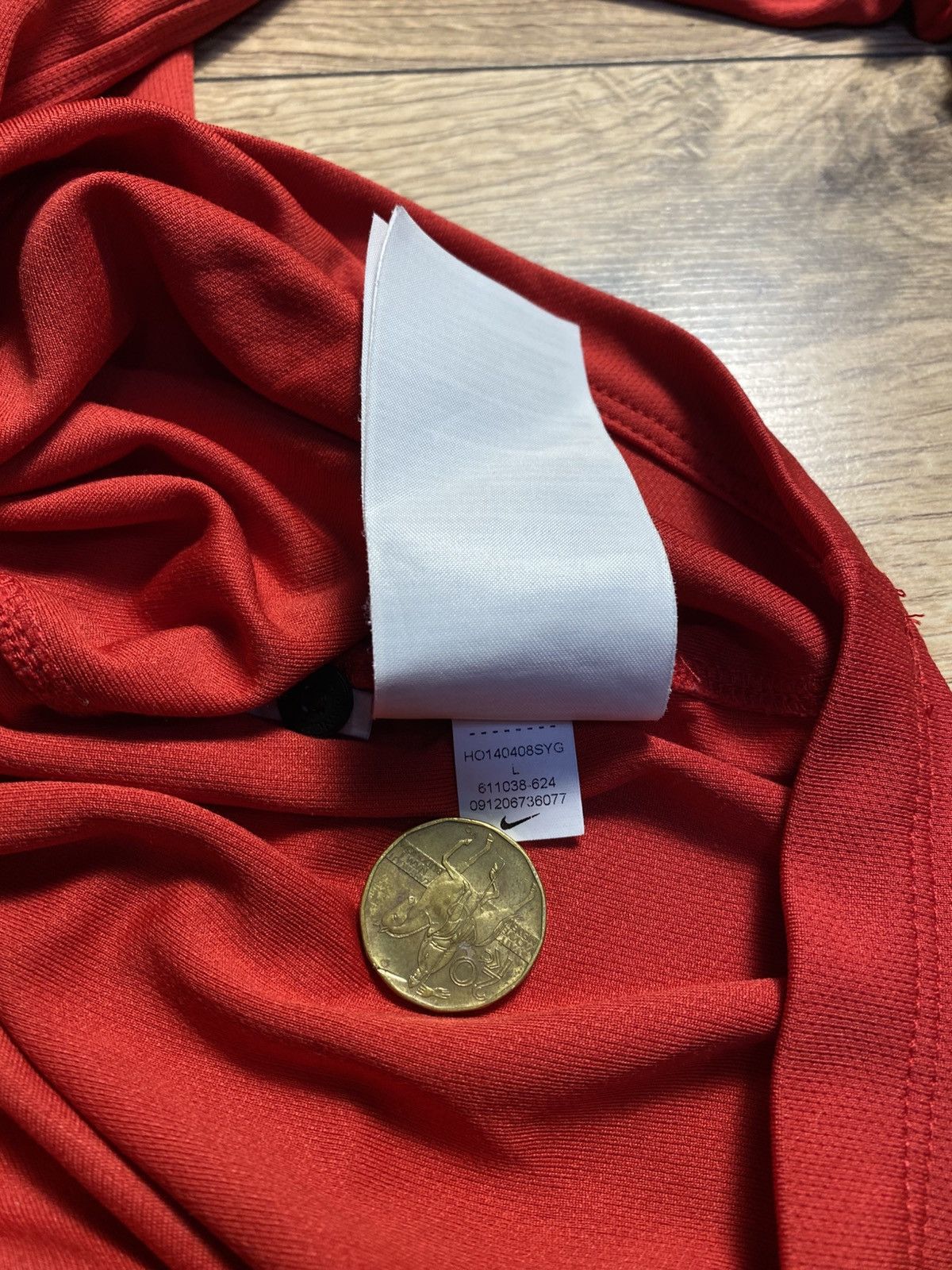 Nike Nike Manchester United 2014-15 Home Long Sleeve Di Maria #7 Size US L / EU 52-54 / 3 - 11 Thumbnail