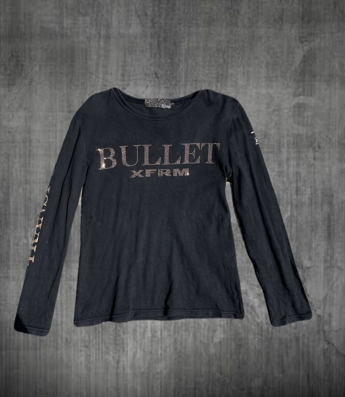 If Six Was Nine 2000s Xfrm Vkei Bullet Rhinestone Long Sleeve Tee Japanese Size US XS / EU 42 / 0 - 1 Thumbnail
