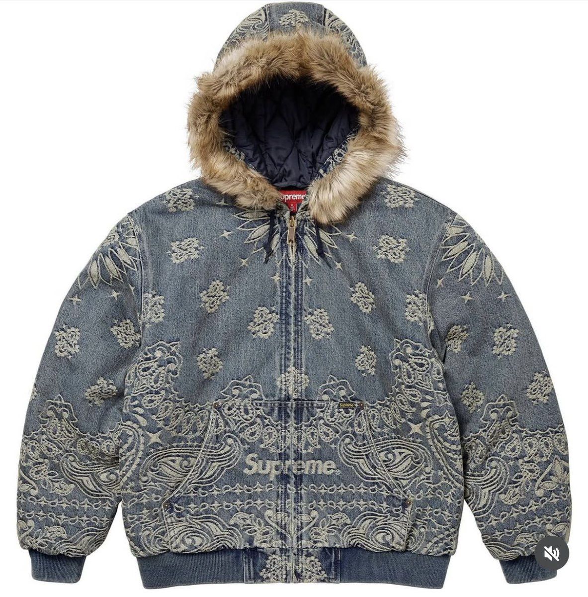 Supreme × Thrasher Supreme Thrasher Hooded Work Jacket in Tan