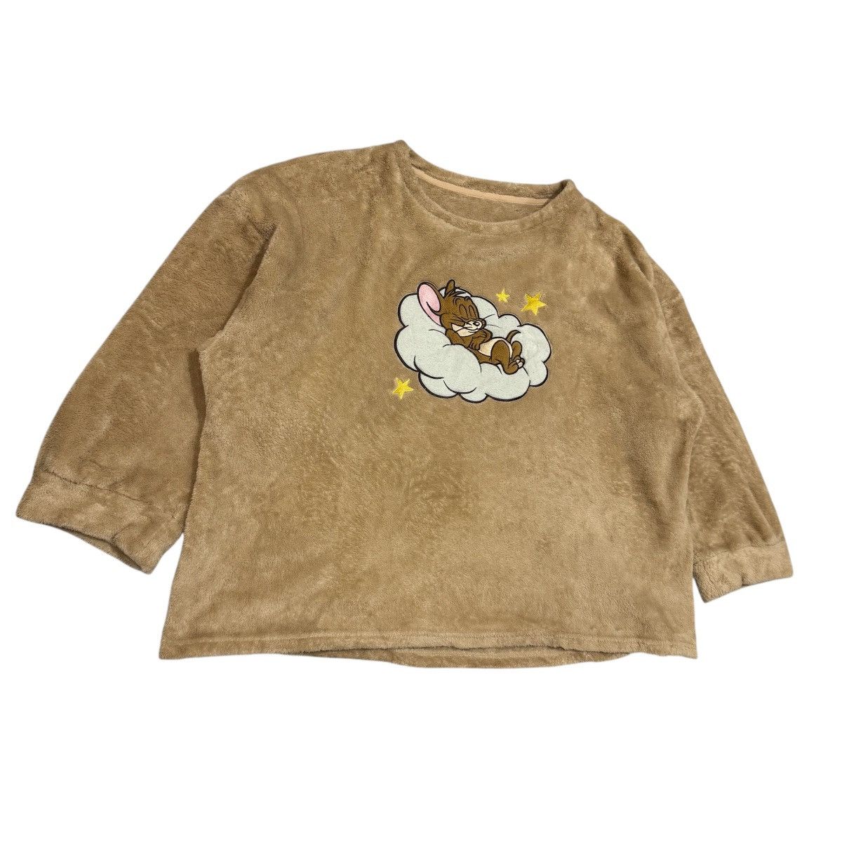 Cartoon Network GU Jerry Fluffy Sweatshirt 3XL Beige Embroidered Lounge Size US XXL / EU 58 / 5 - 3 Thumbnail