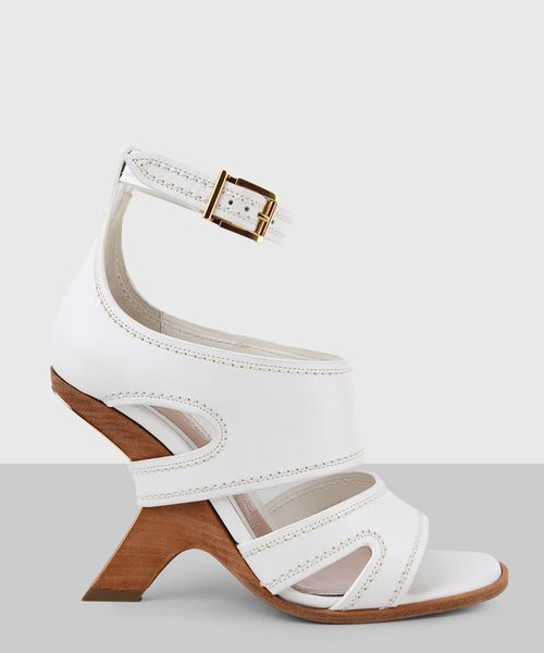 Alexander McQueen o1y0225 Mules in White Size US 8 / IT 38 - 1 Thumbnail