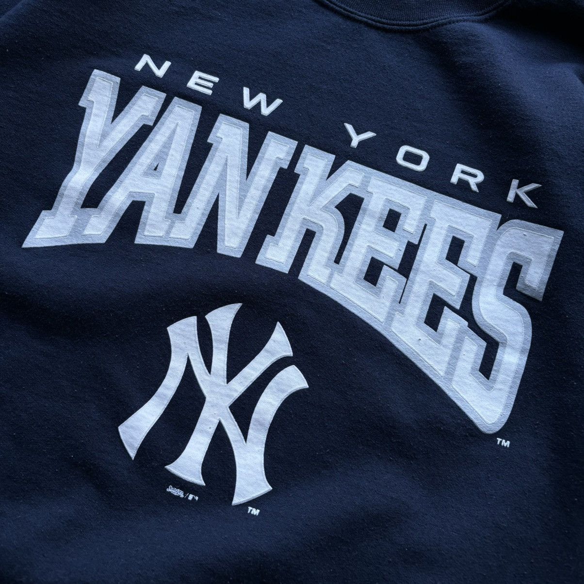 MLB vintage Y2K NEW YORK YANKEES MLB Spellout sweatshirt Size US M / EU 48-50 / 2 - 8 Thumbnail