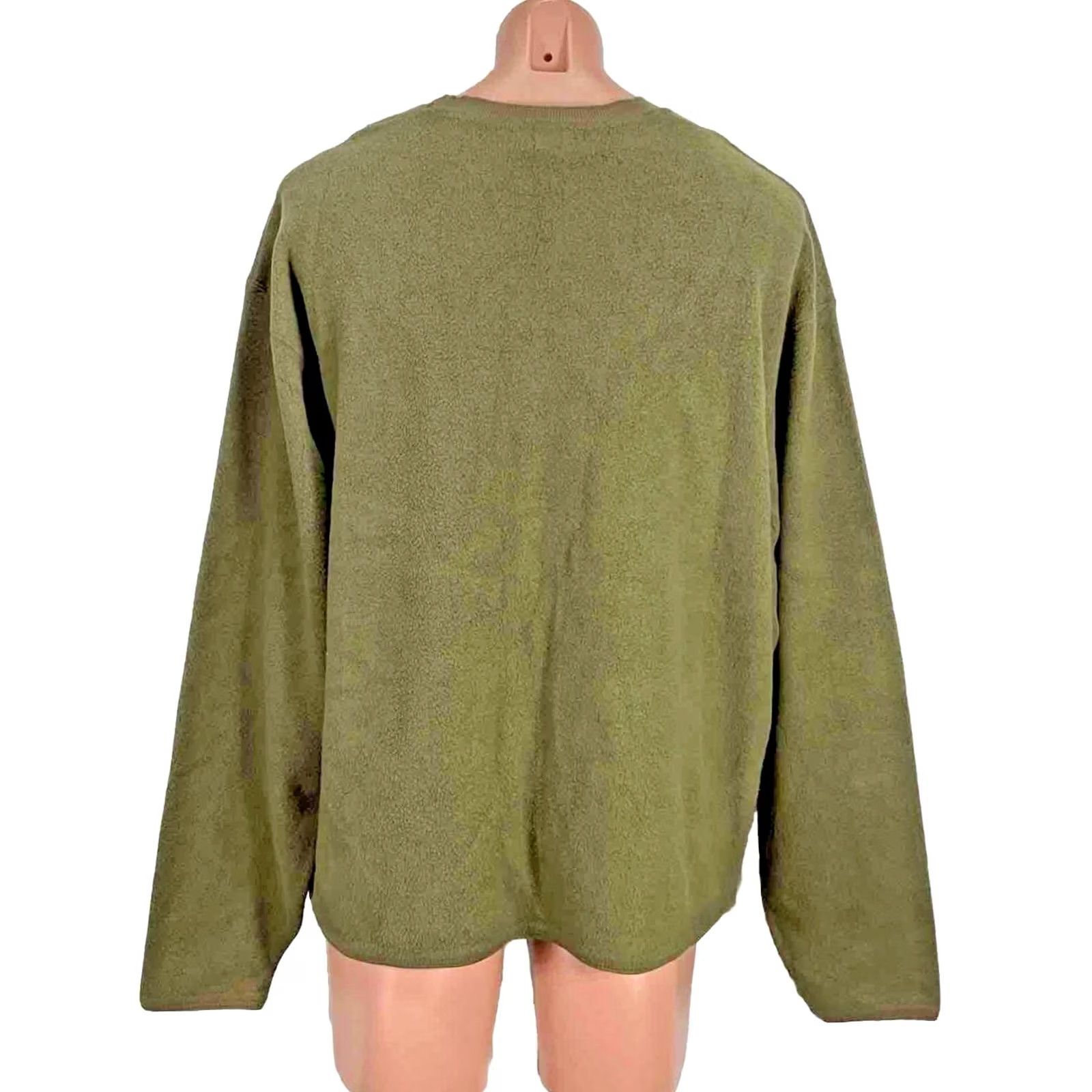 Calvin Klein VINTAGE Calvin Klein Olive Green Fleece Crewneck Relaxed Sweater XXL Men Green 90s Solid Crew Neck Wool-ish? Size US XXL / EU 58 / 5 - 2 Thumbnail
