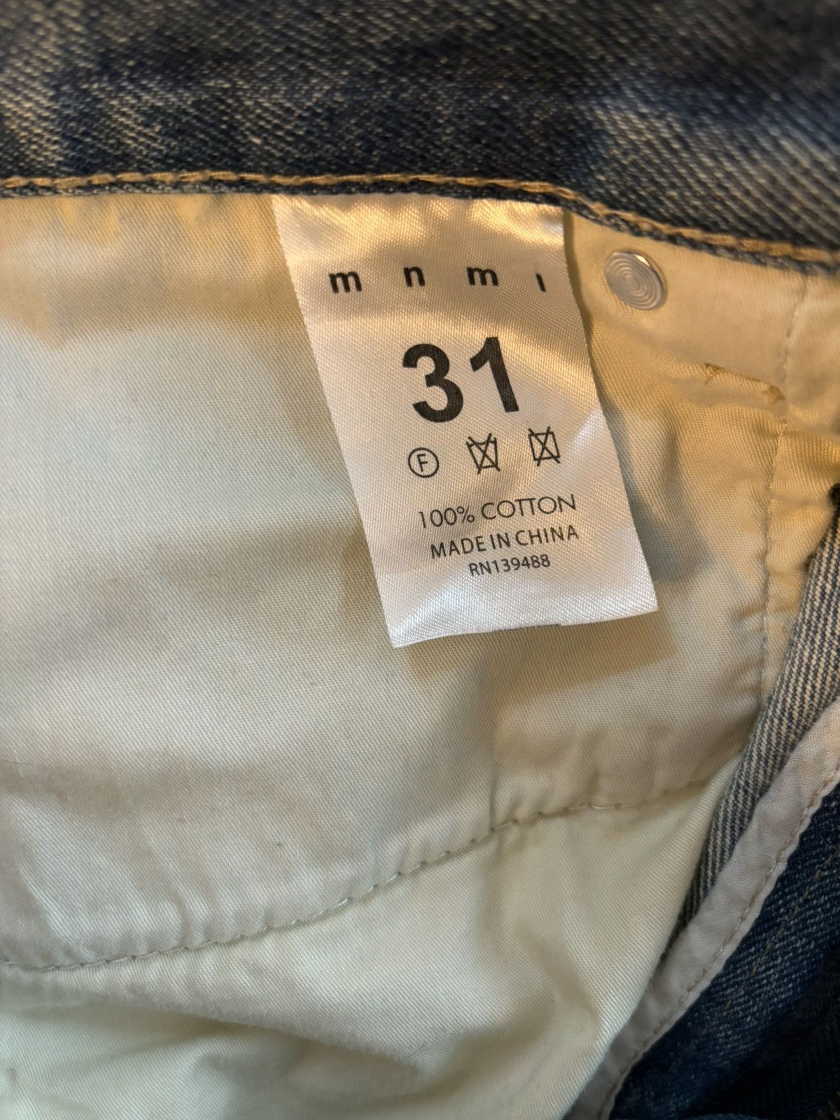 MNML Mnml denim jeans with custom patchwork Size US 31 - 6 Thumbnail